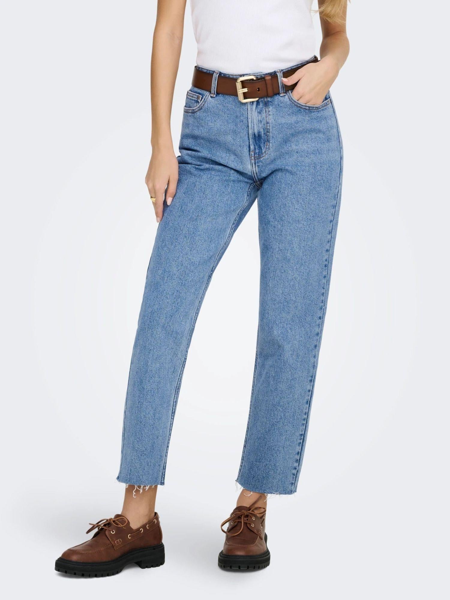 Only Jeans Donna Straight Fit Light Blue Onlemily 15171550 Light Blue Denim ONLY