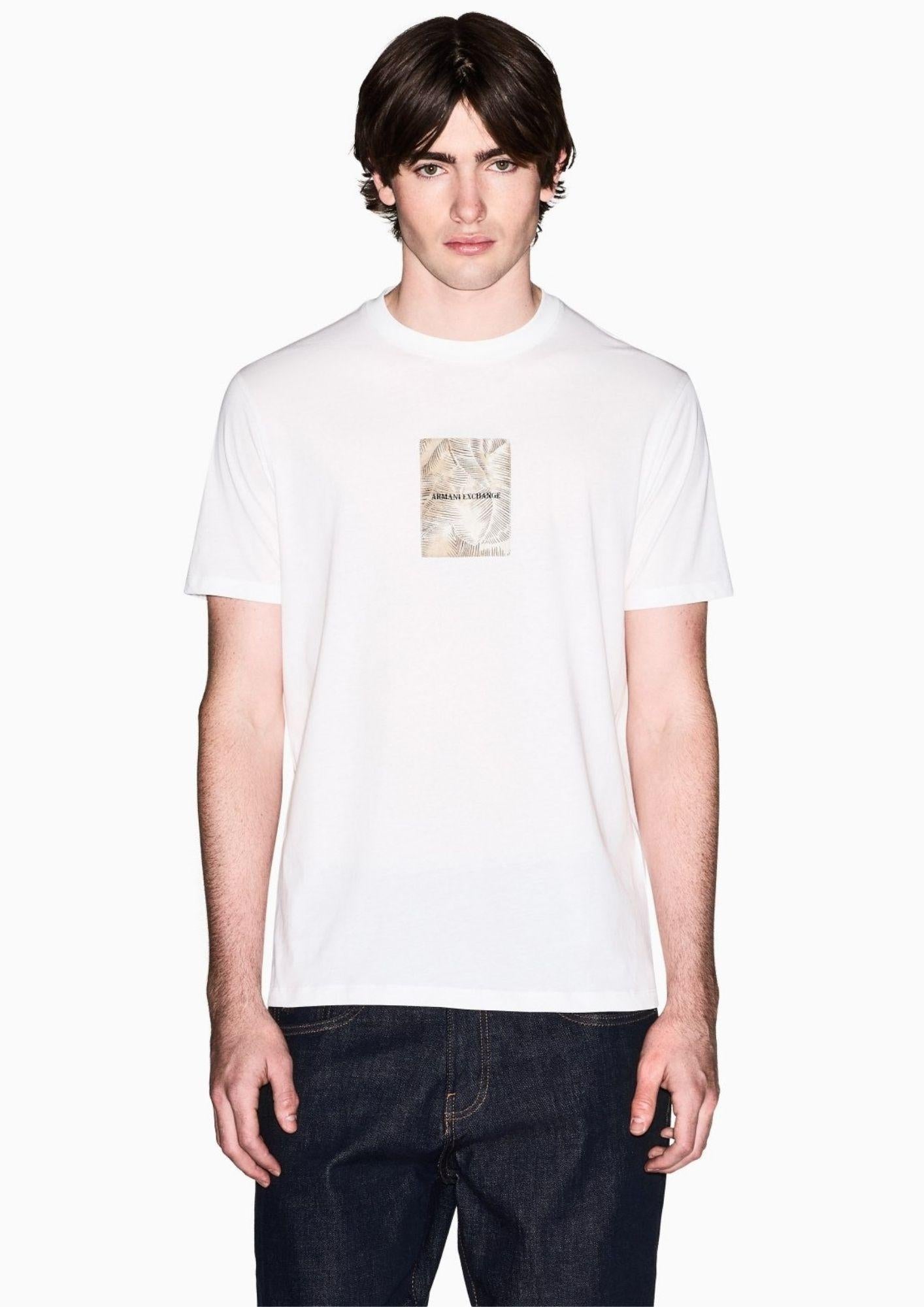 Armani Exchange T-Shirt Uomo Bianca XM002501 AF10356 U0009 ARMANI EXCHANGE