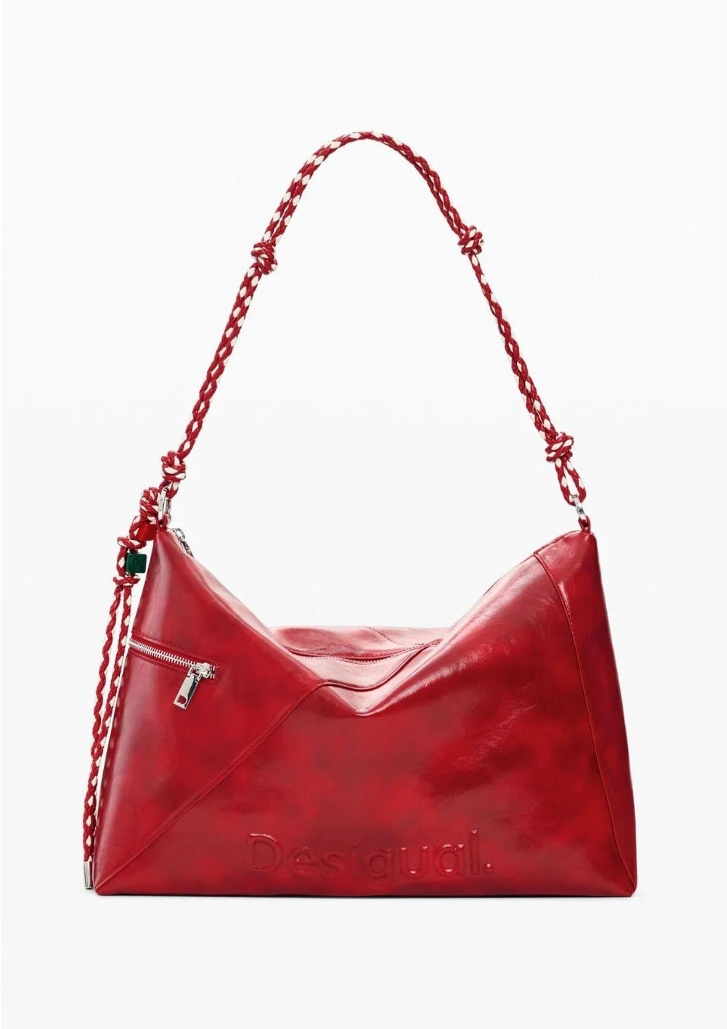 Desigual Borsa Donna Bag Half Logo Leiria 2.0 Rossa 26SAXPA8 3000 DESIGUAL