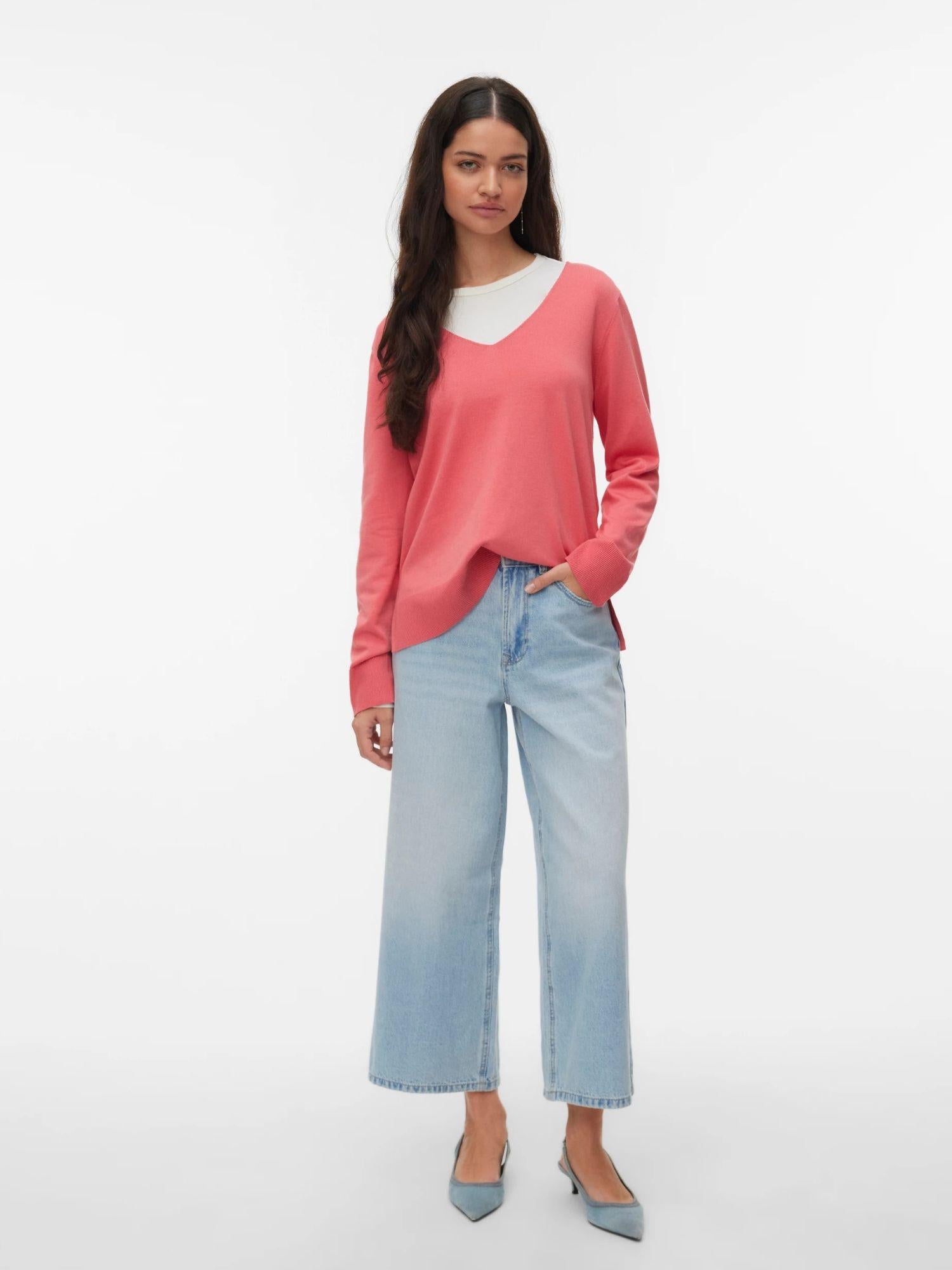 Vero Moda Maglia Donna Coral Paradise VMSilje 10320451 Coral Paradise VERO MODA