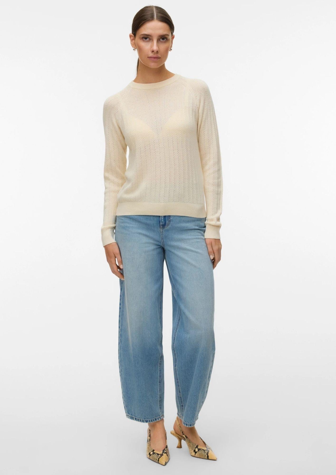 Vero Moda Pullover Donna Newlex Grigio Betulla 10340560 Birch VERO MODA