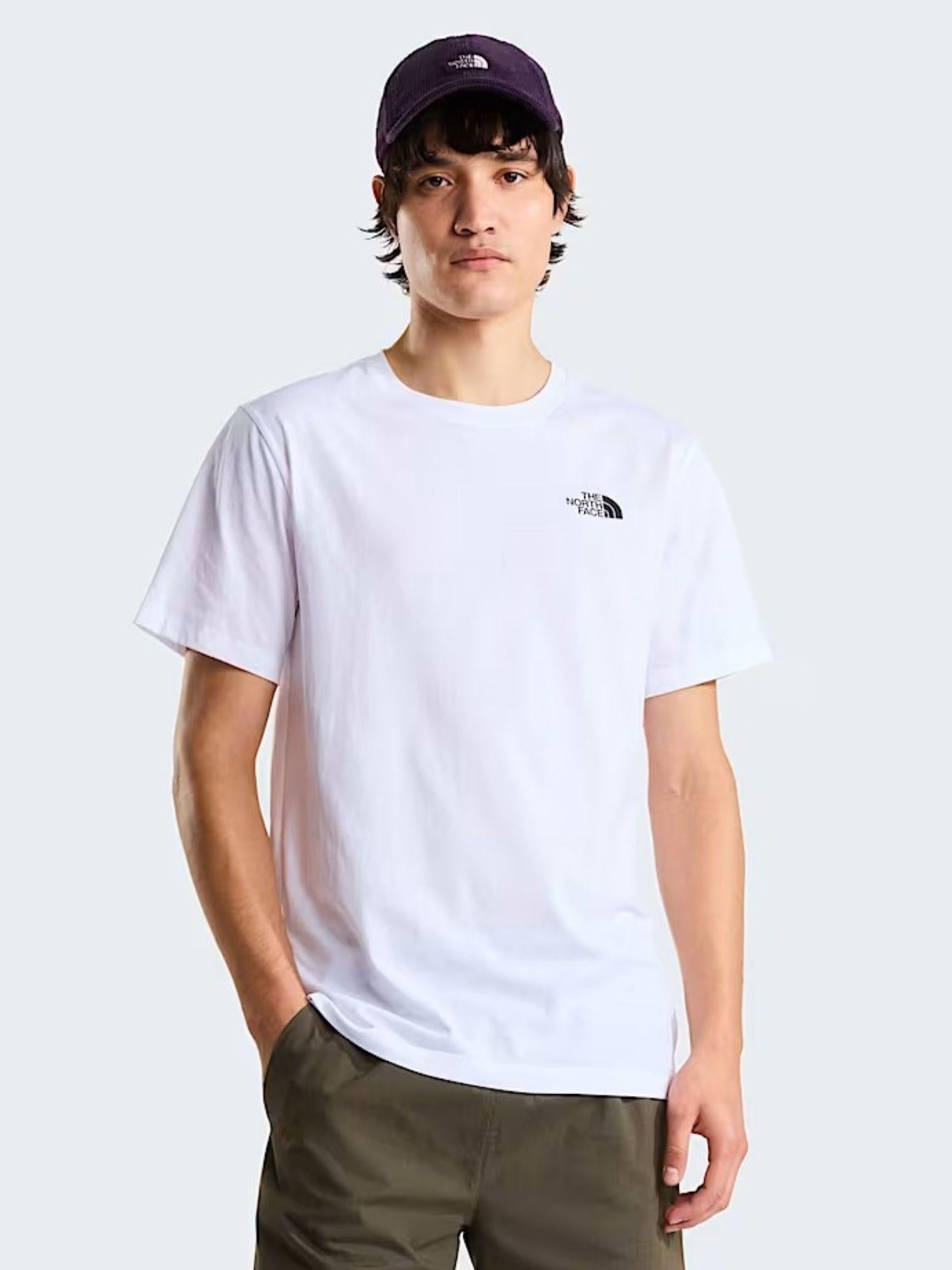 The North Face T-Shirt Uomo Bianca Evolution NSE Box Regular NF0A8B6K FN4 THE NORTH FACE