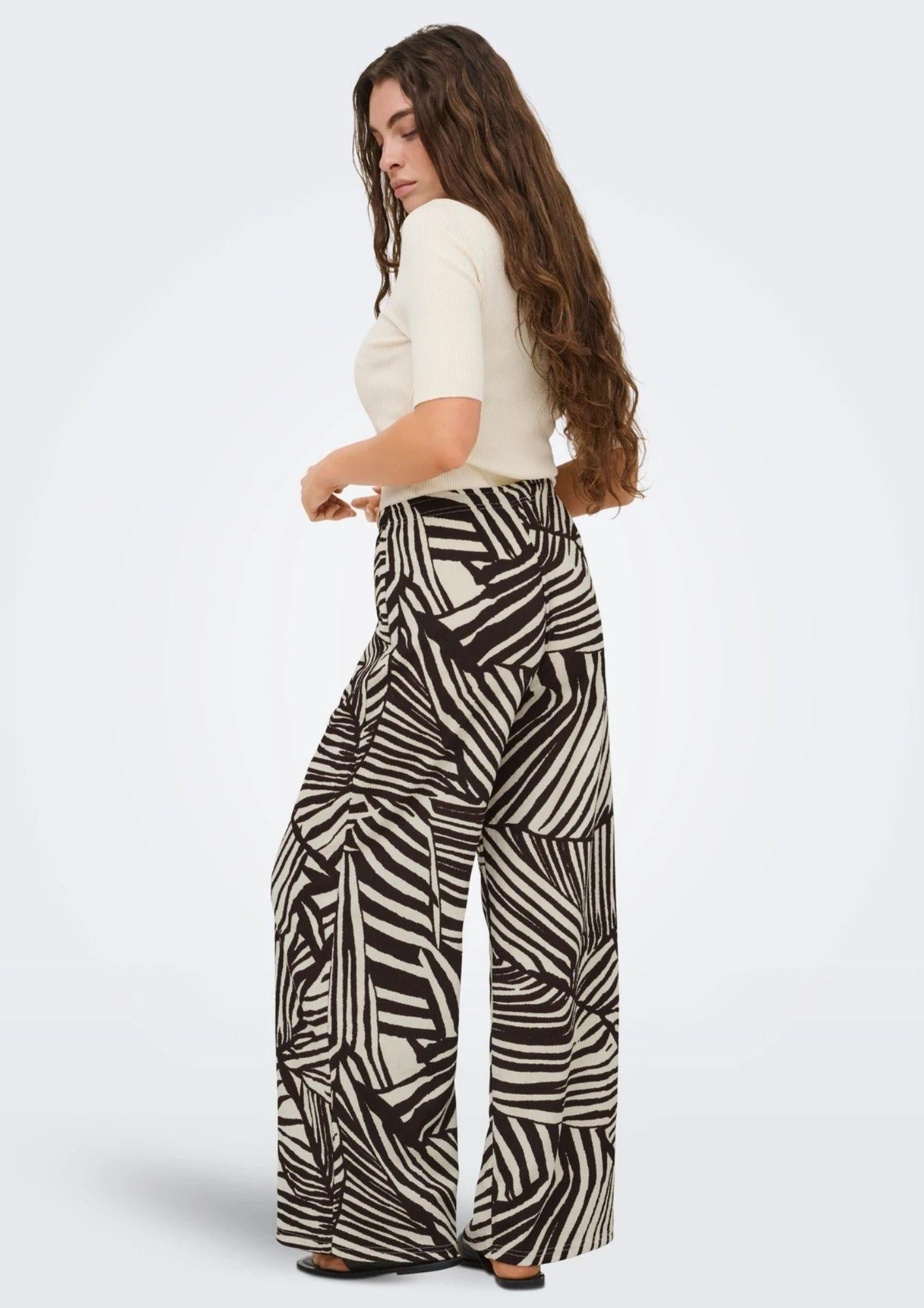 Jacqueline De Yong Pantalone Donna Debbie Sabbia e Marrone 15370187 Sandshell CHOCOLATE JACQUELINE DE YONG