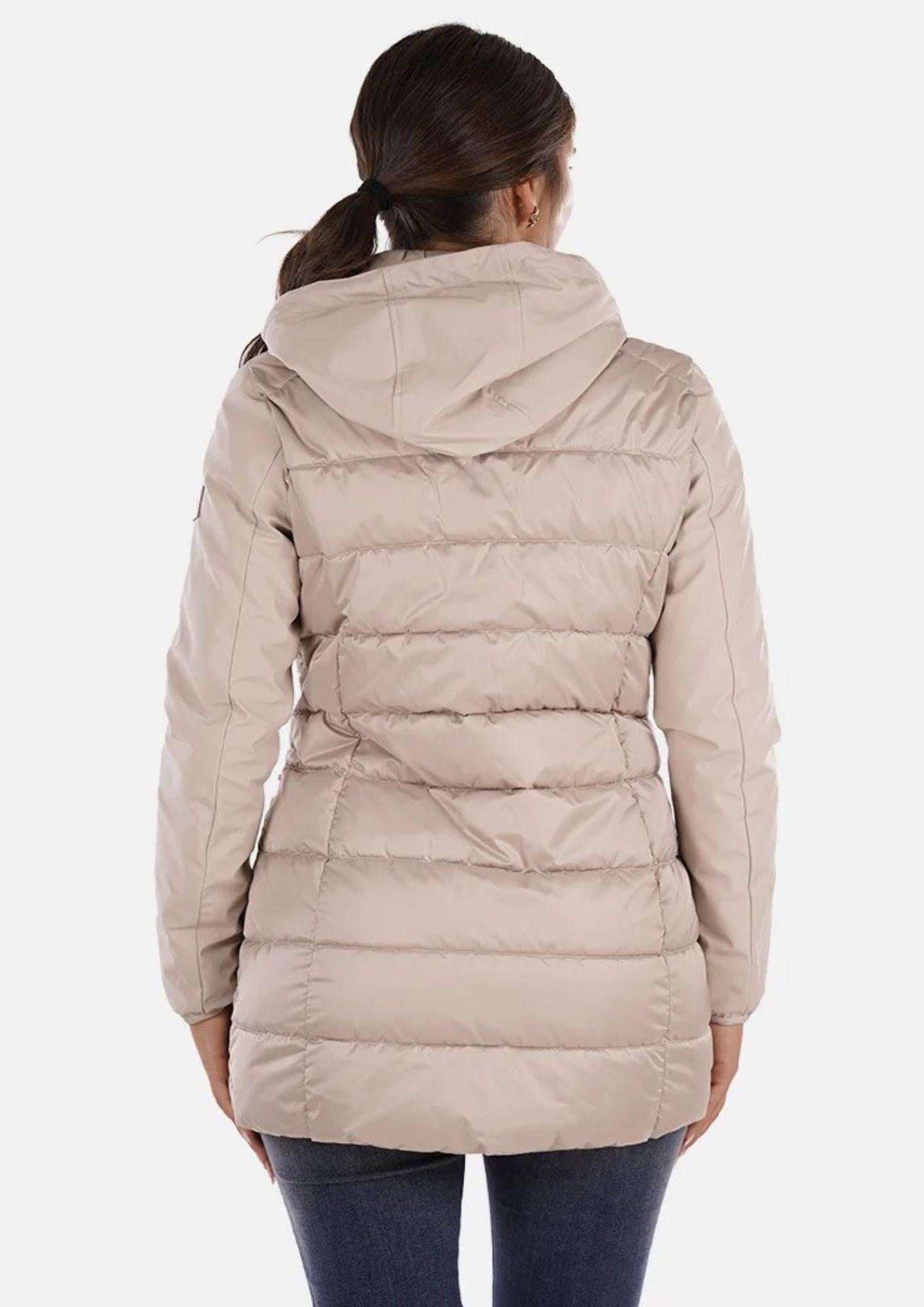 Yes Zee Giacca Lunga Donna Beige O045 M800 0222 YES ZEE