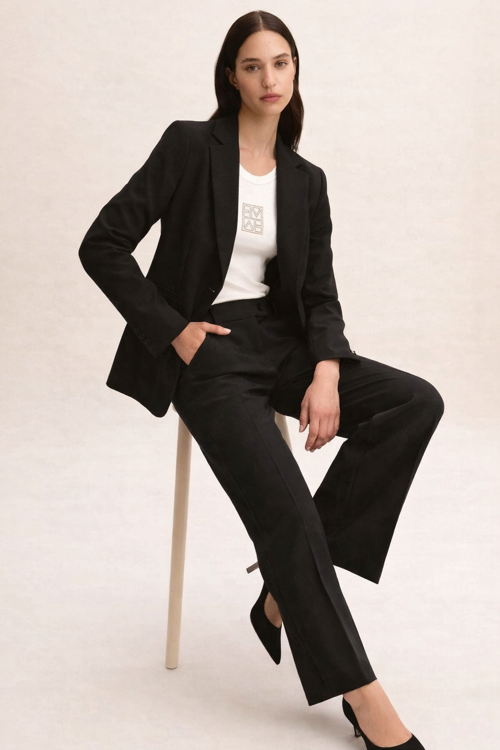 Emme Marella Pantalone Donna Emmromana2 Nero 2615131321200 005 EMME MARELLA