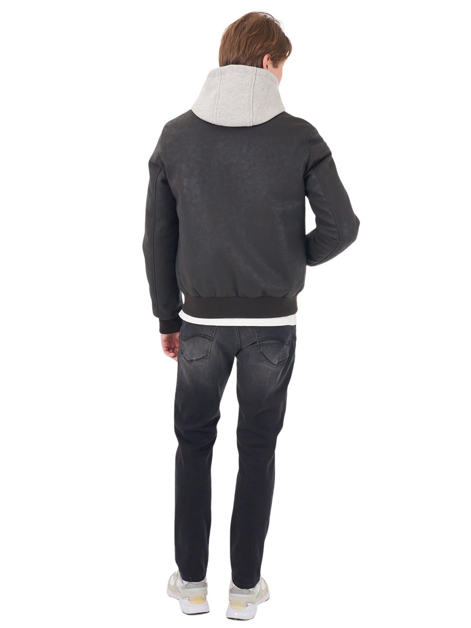 Yes Zee Giubbino Uomo Bomber Marrone Testa di Moro J830 B900 0215 YES ZEE