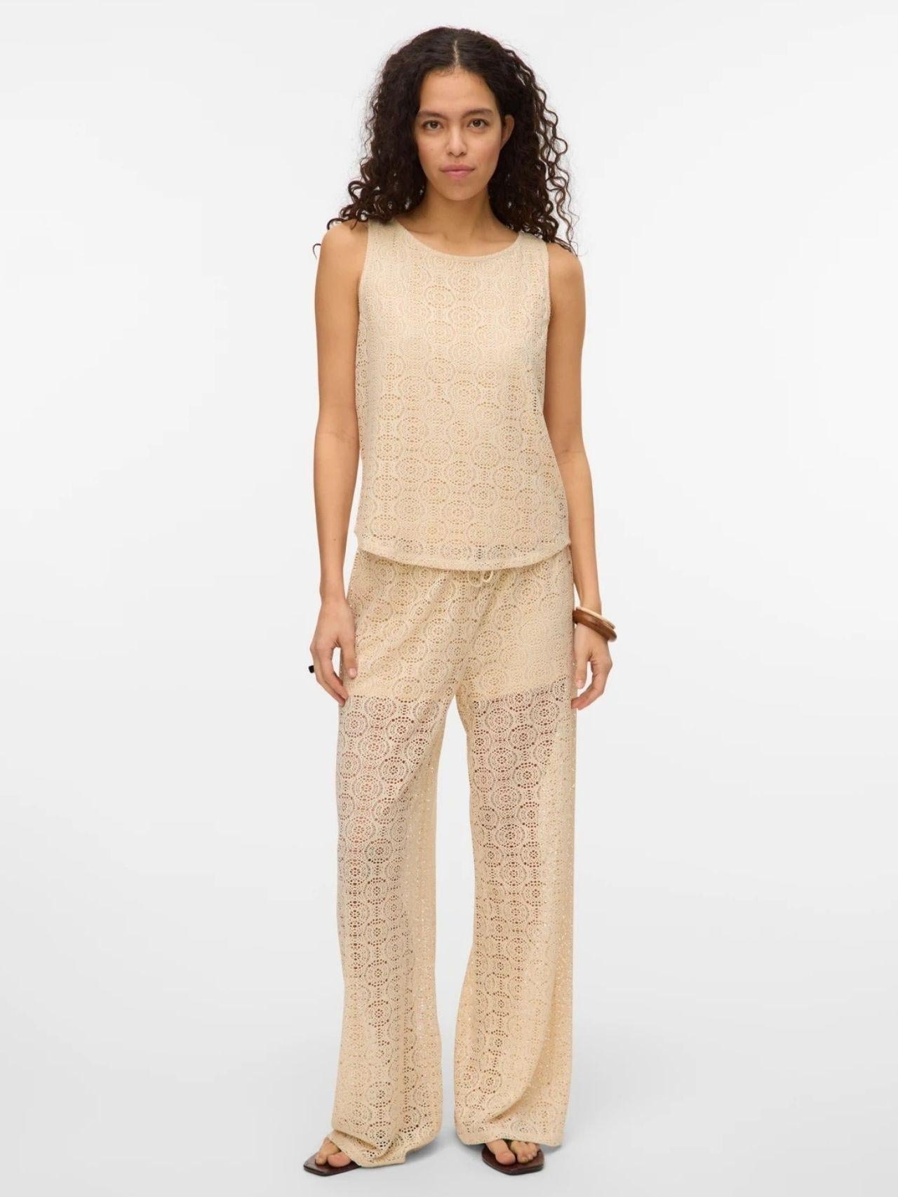 Vero Moda Pantalone Donna Grigio Betulla 10325044 Birch VERO MODA