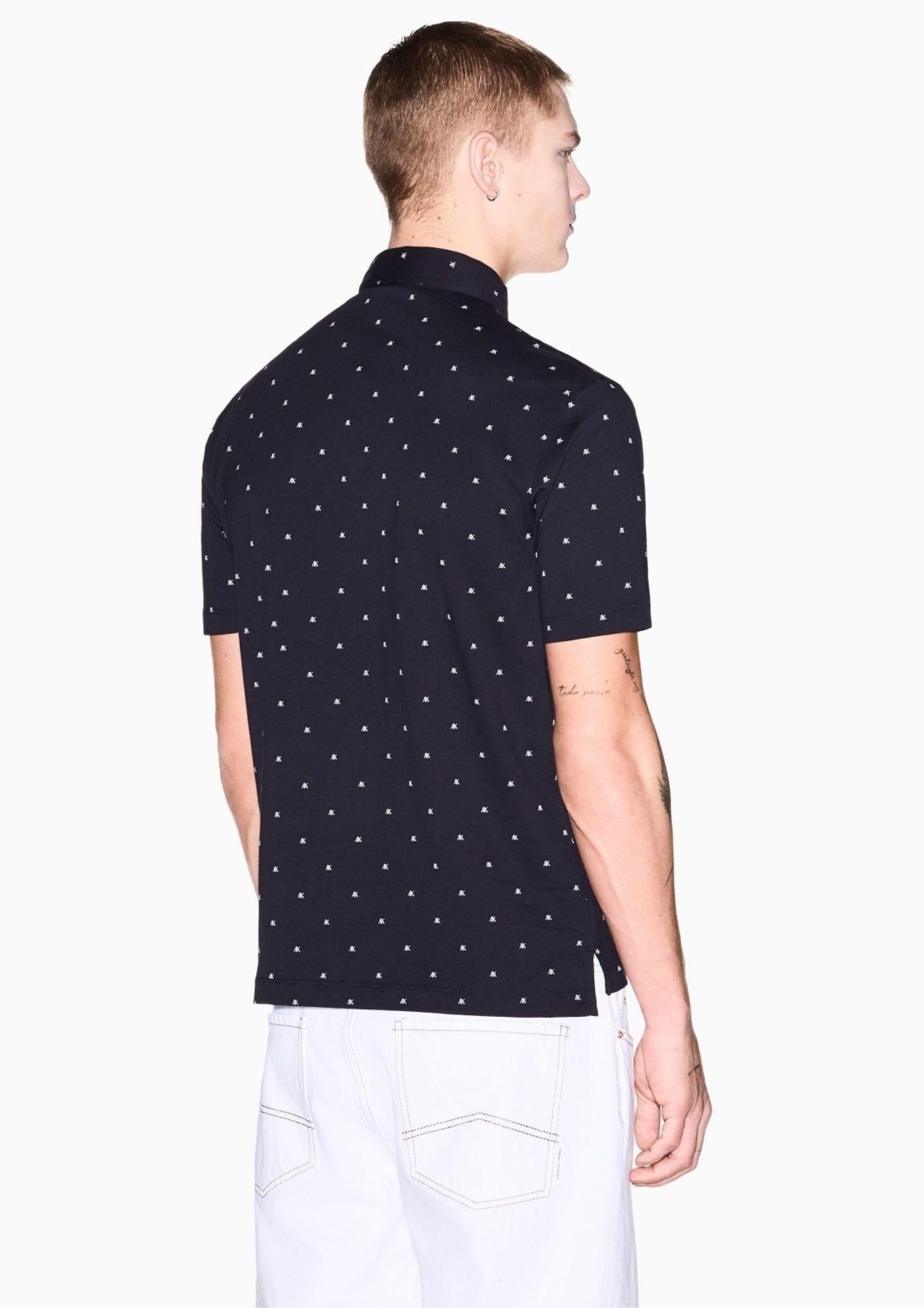 Armani Exchange Polo Uomo Blu XM000735 AF10356 FB434 ARMANI EXCHANGE