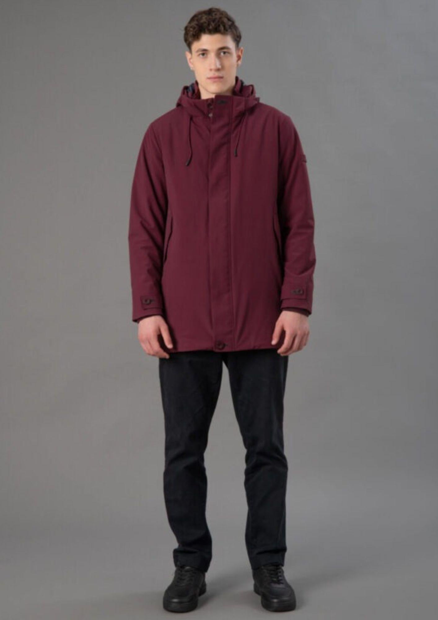 Rihunik Giacca Invernale Uomo Hugh Bordeaux RIMA252J F0120 098 RIHUNIK