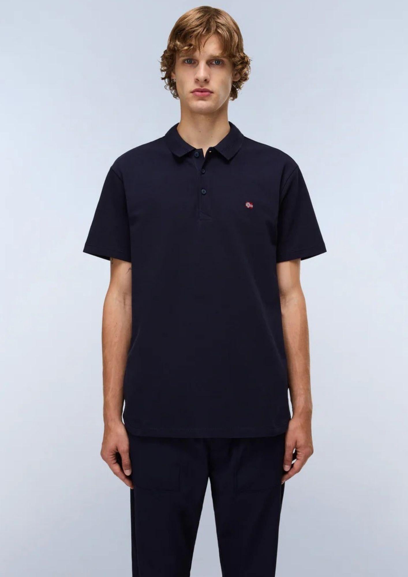 Napapijri Polo Uomo Ealis Blu Marino NP0A4H8B 176 NAPAPIJRI