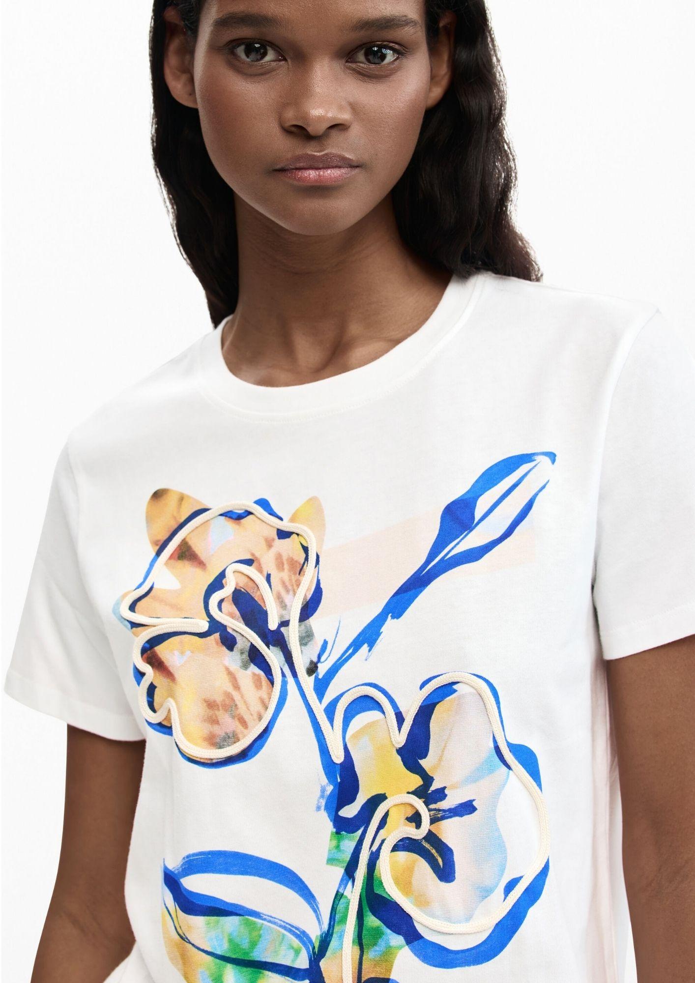 Desigual T-Shirt Donna Zuric Bianca 26SWTK38 1000 DESIGUAL