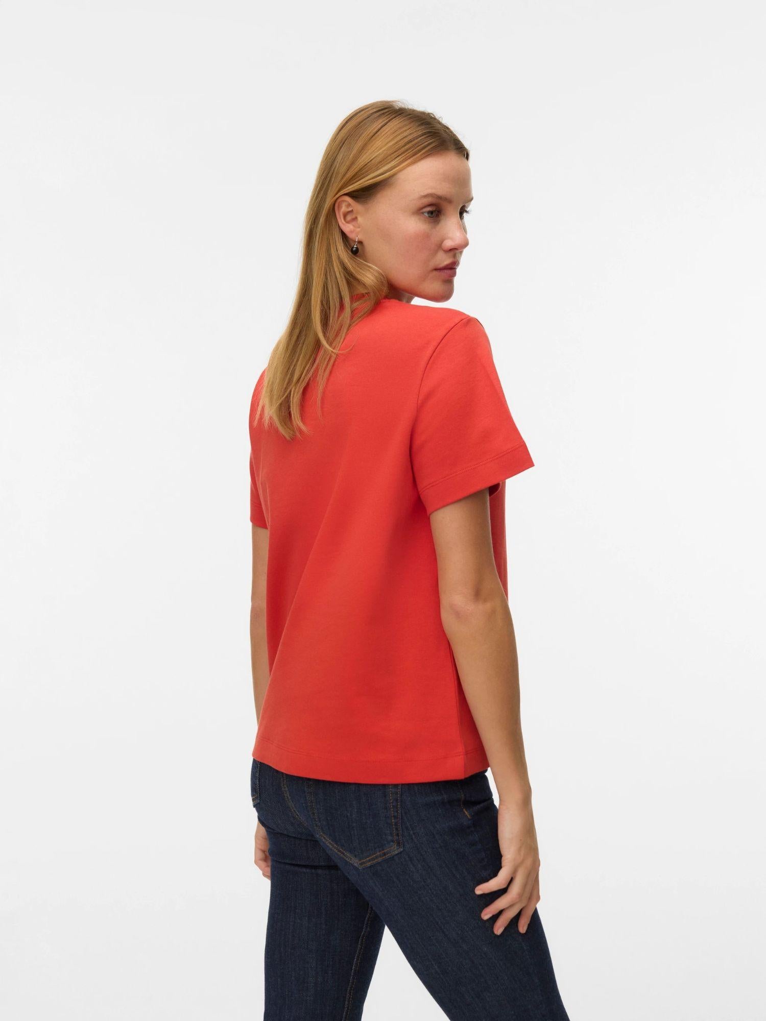 Aware T-Shirt Donna Molten Lava Awnaima 10294544 Molten Lava VERO MODA