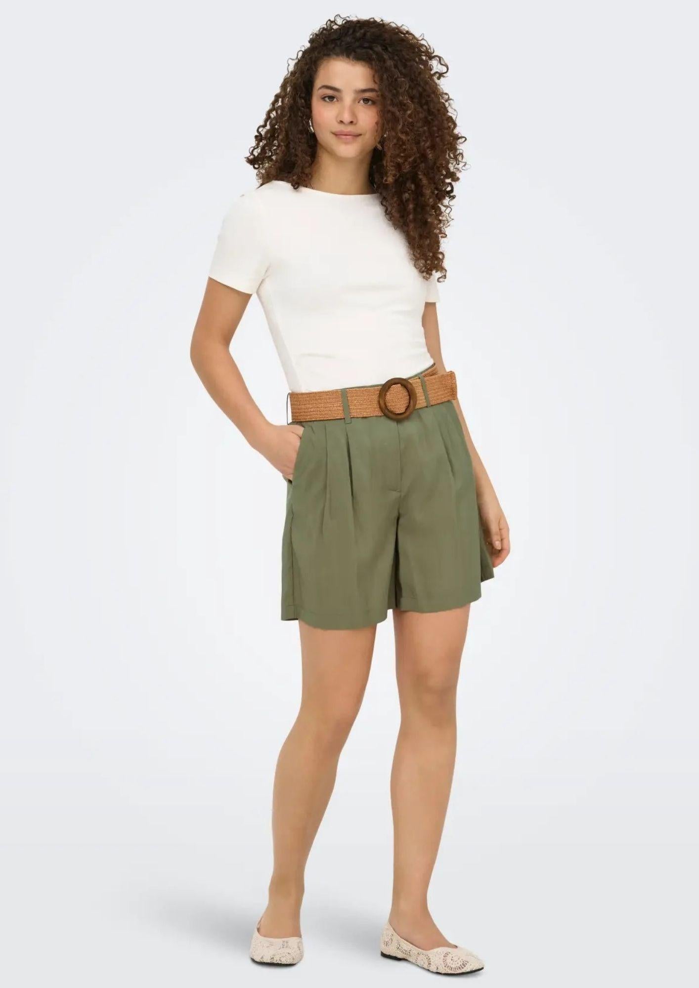 Only Shorts Donna Ibiza Verde 15370298 Mermaid ONLY
