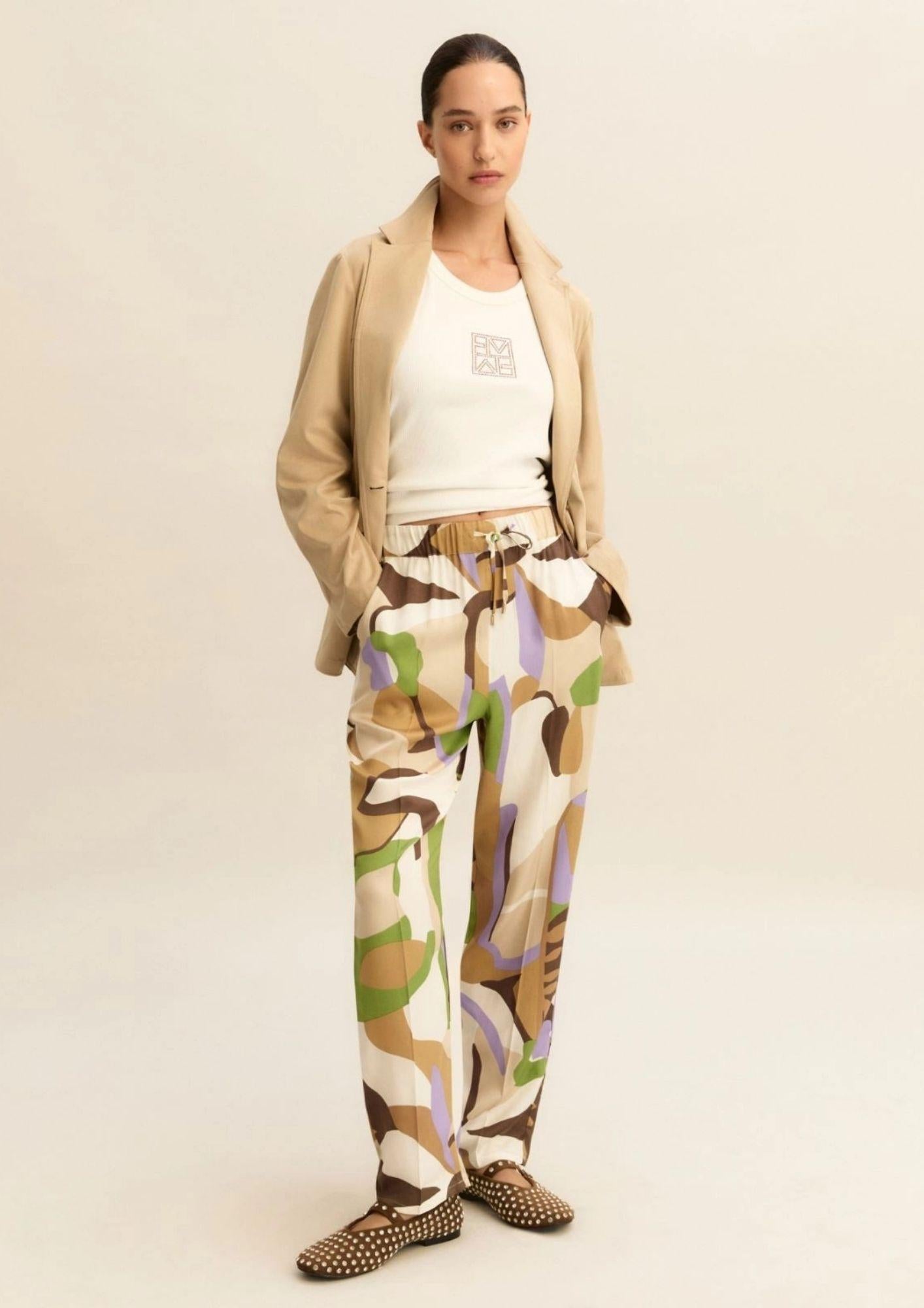 Emme Marella Pantalone Donna Emmosso Sabbia 2615131211200 001 EMME MARELLA