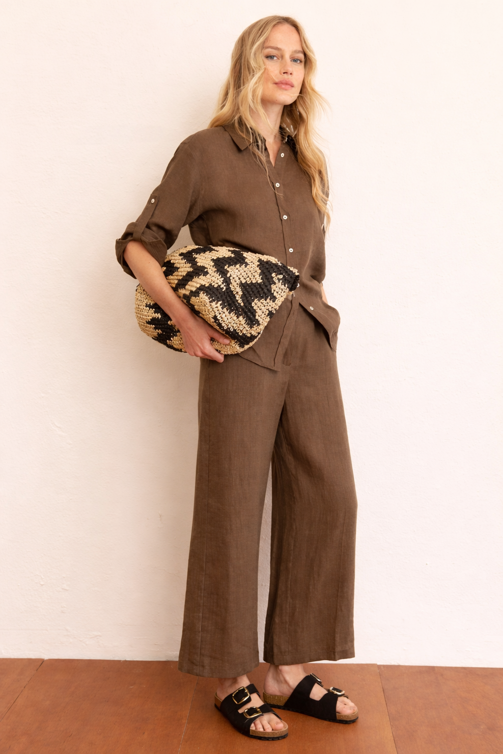 Emme Marella Pantalone Donna Emmclava Tortora 2615131182200 005 EMME MARELLA