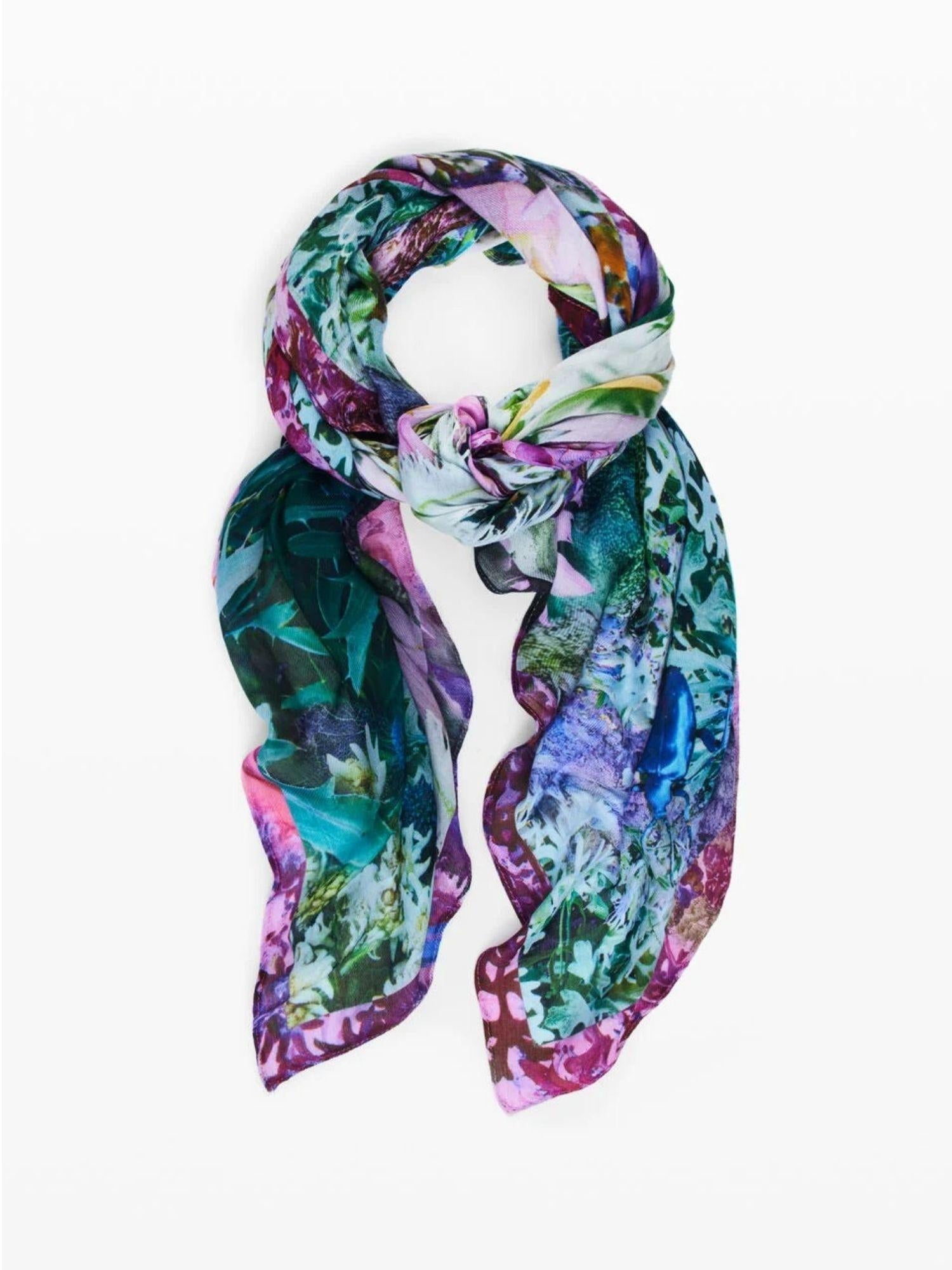 Desigual Foulard Donna Fouant Blu 26SAWA11 5020 DESIGUAL