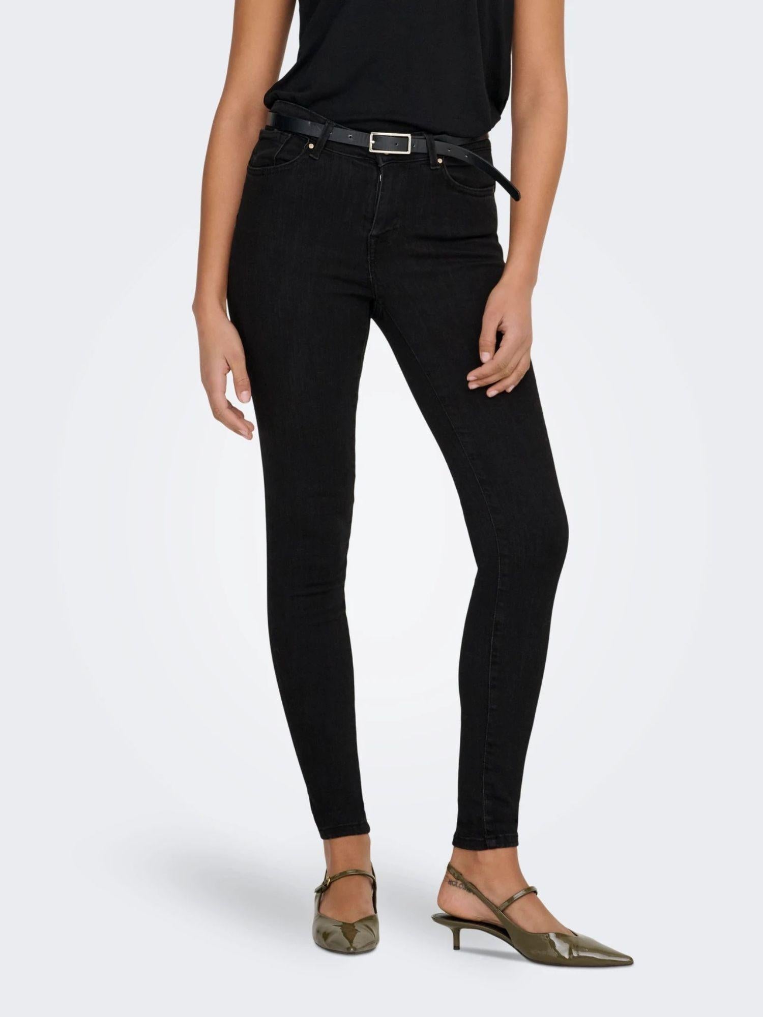 Only Jeans Donna Skinny Fit Nero Onlpower 15181958 Black ONLY