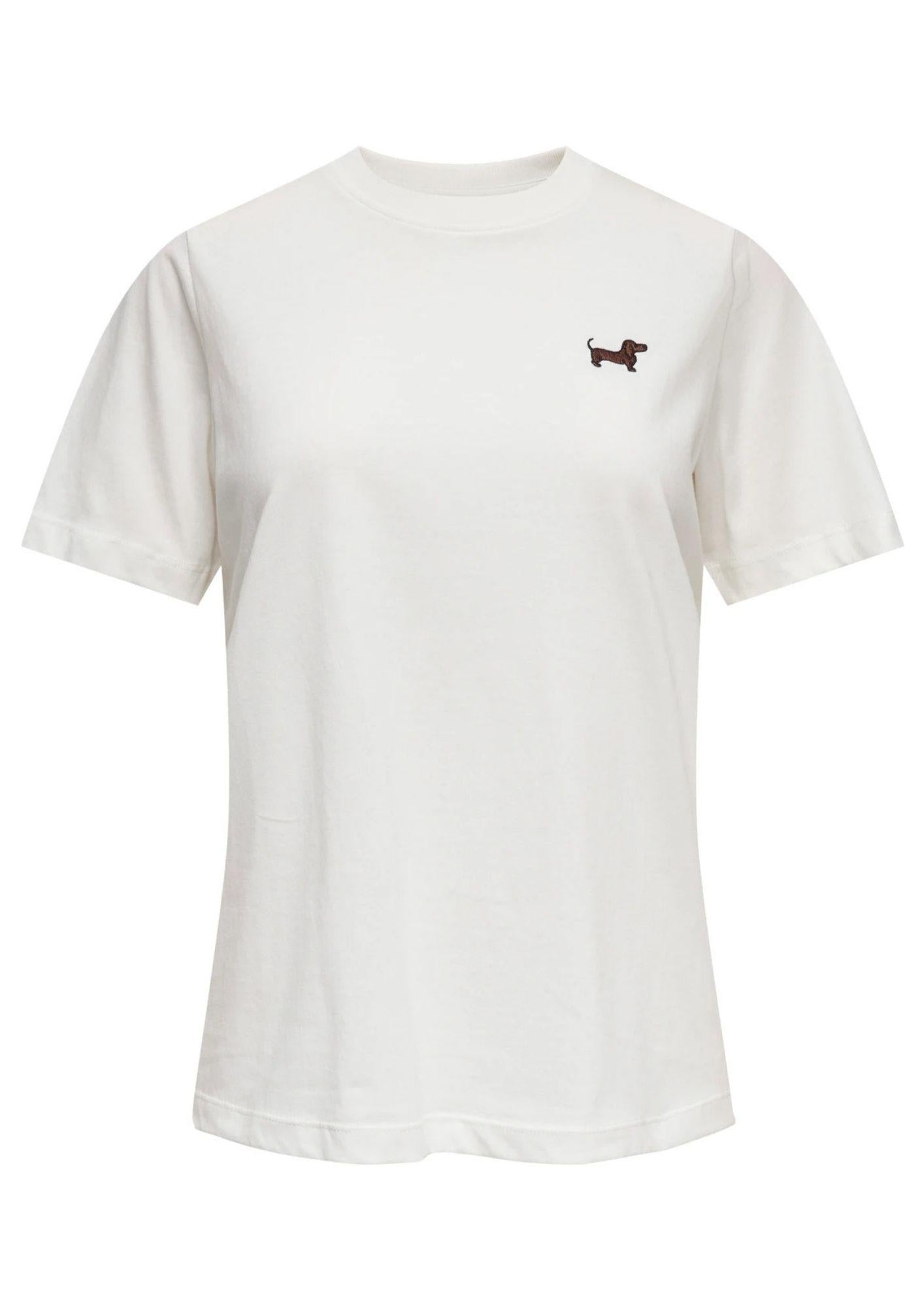 Jacqueline De Yong T-Shirt Donna Pisa Bianca con Cane 15298612 Cloud Dancer DOG JACQUELINE DE YONG
