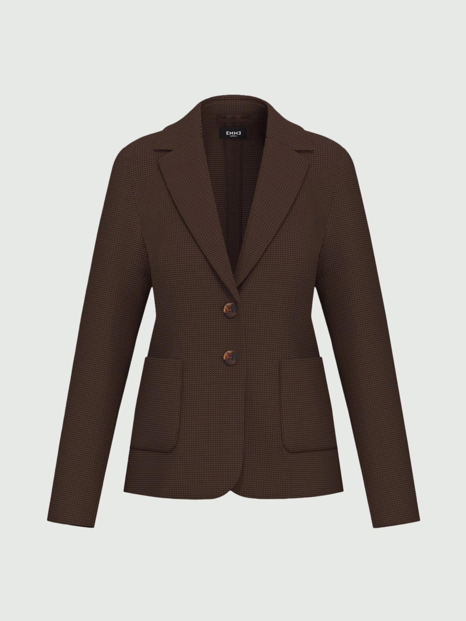 Emme Marella Giacca in stuoia Donna Harley Testa di moro 2525046051200 002 EMME MARELLA