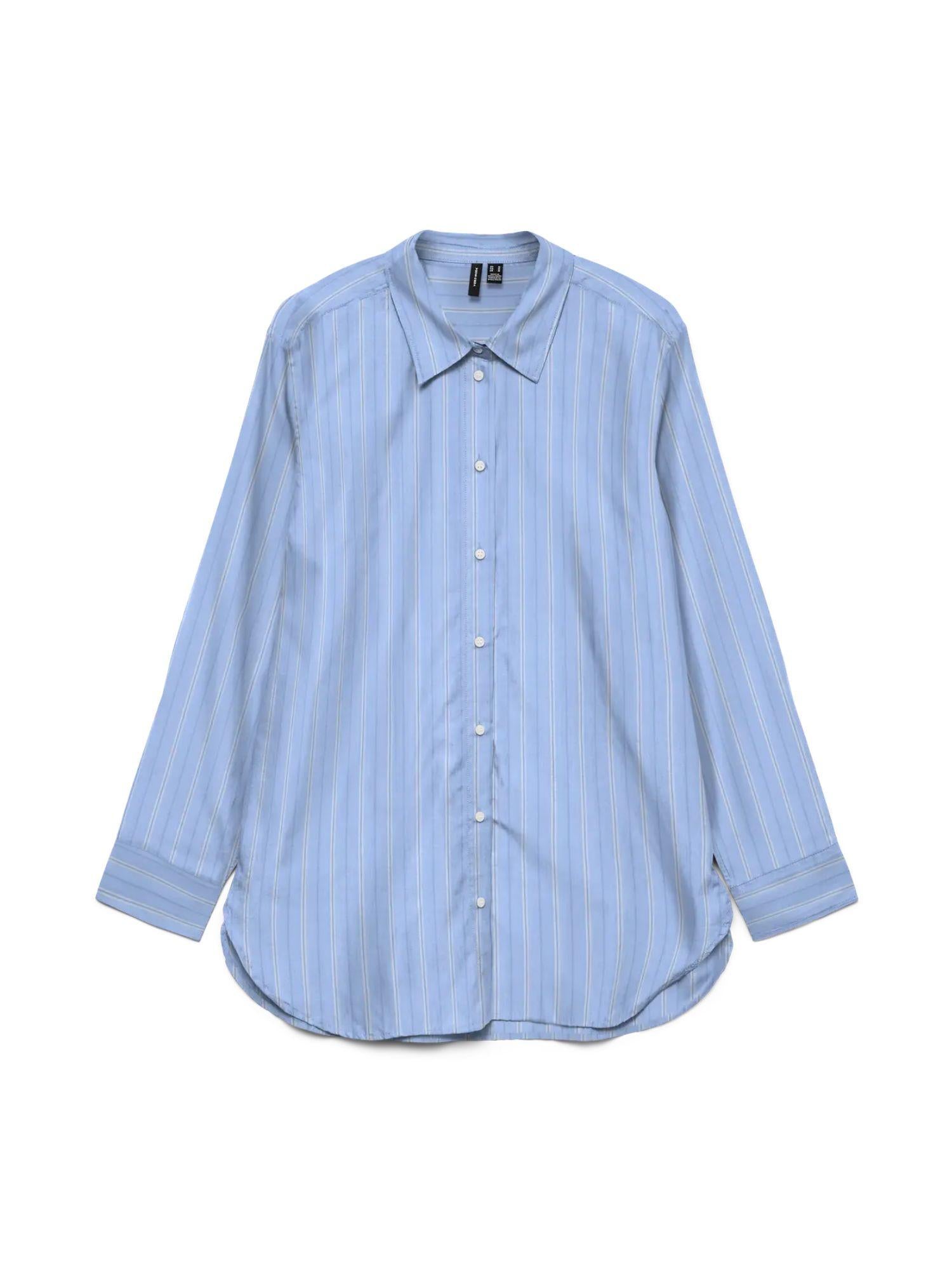 Vero Moda Camicia Donna Hydrangea Ella Snow White Black Vmelina 10336329 Hydrangea Ella VERO MODA