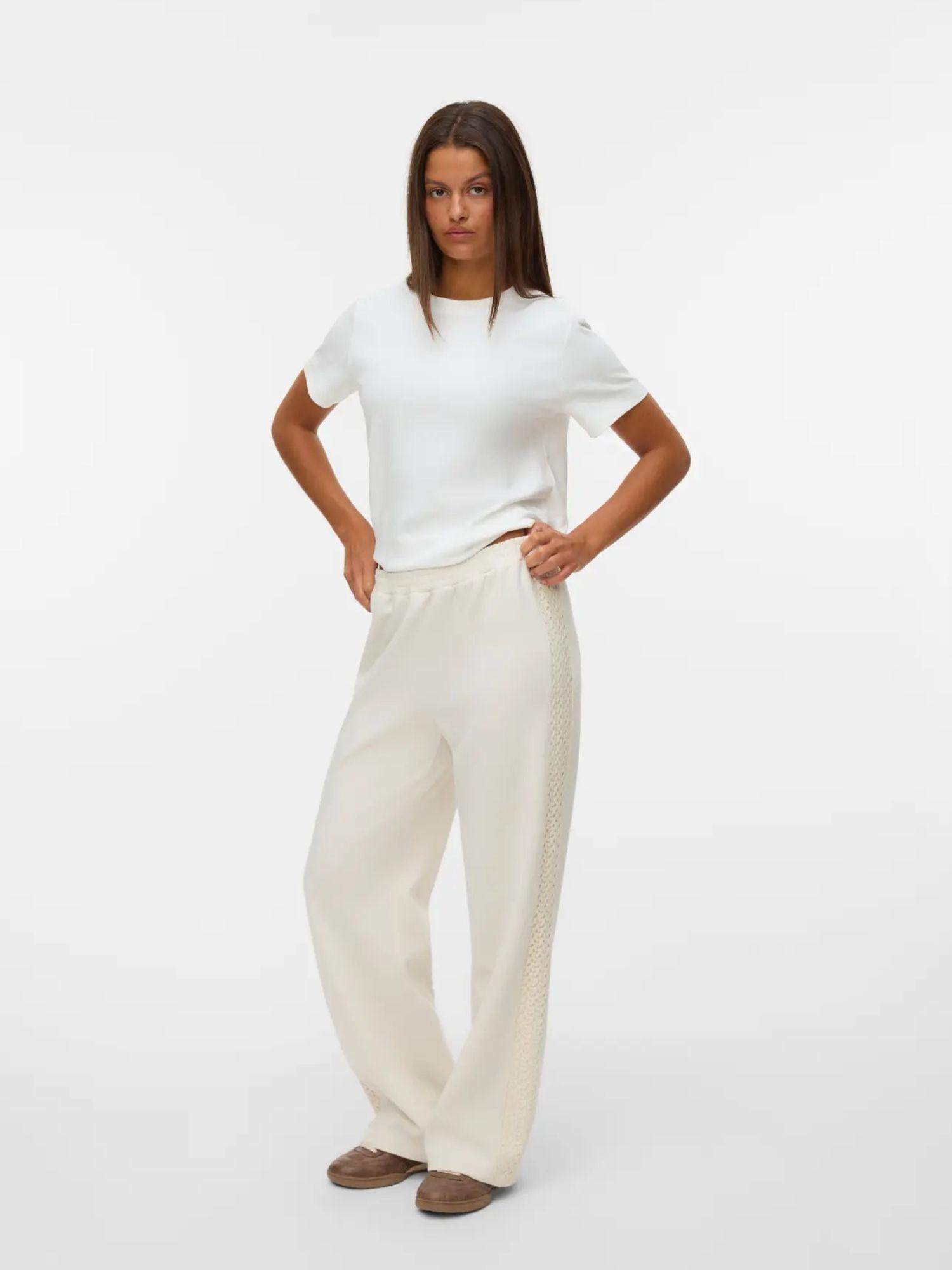 Vero Moda Pantaloni della Tuta Donna Birch VMInima 10341045 Birch BIRCH CROCHET VERO MODA