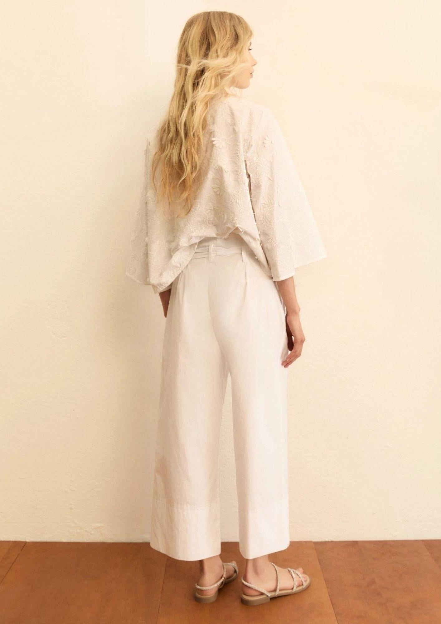Emme Marella Pantalone Donna Emmboero Bianco 2615131112200 002 EMME MARELLA