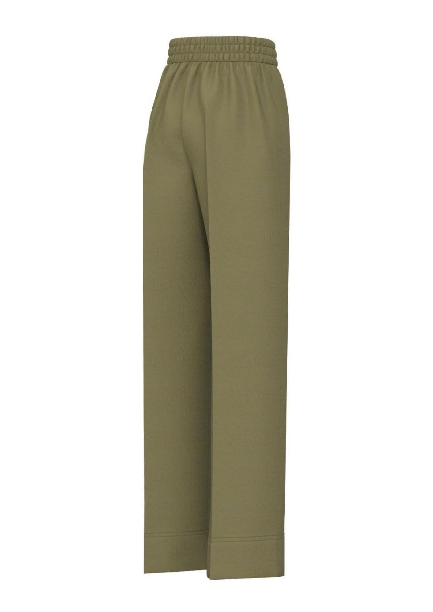 Emme Marella Pantalone Donna Emmagnolo Verde Militare 2615131022200 003 EMME MARELLA