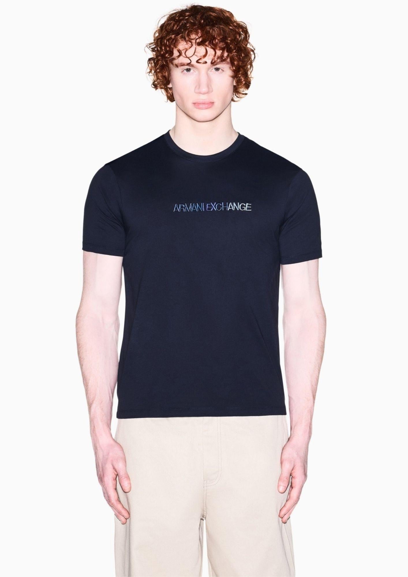 Armani Exchange T-Shirt Uomo Blu Navy XM002785 AF10358 UB101 ARMANI EXCHANGE