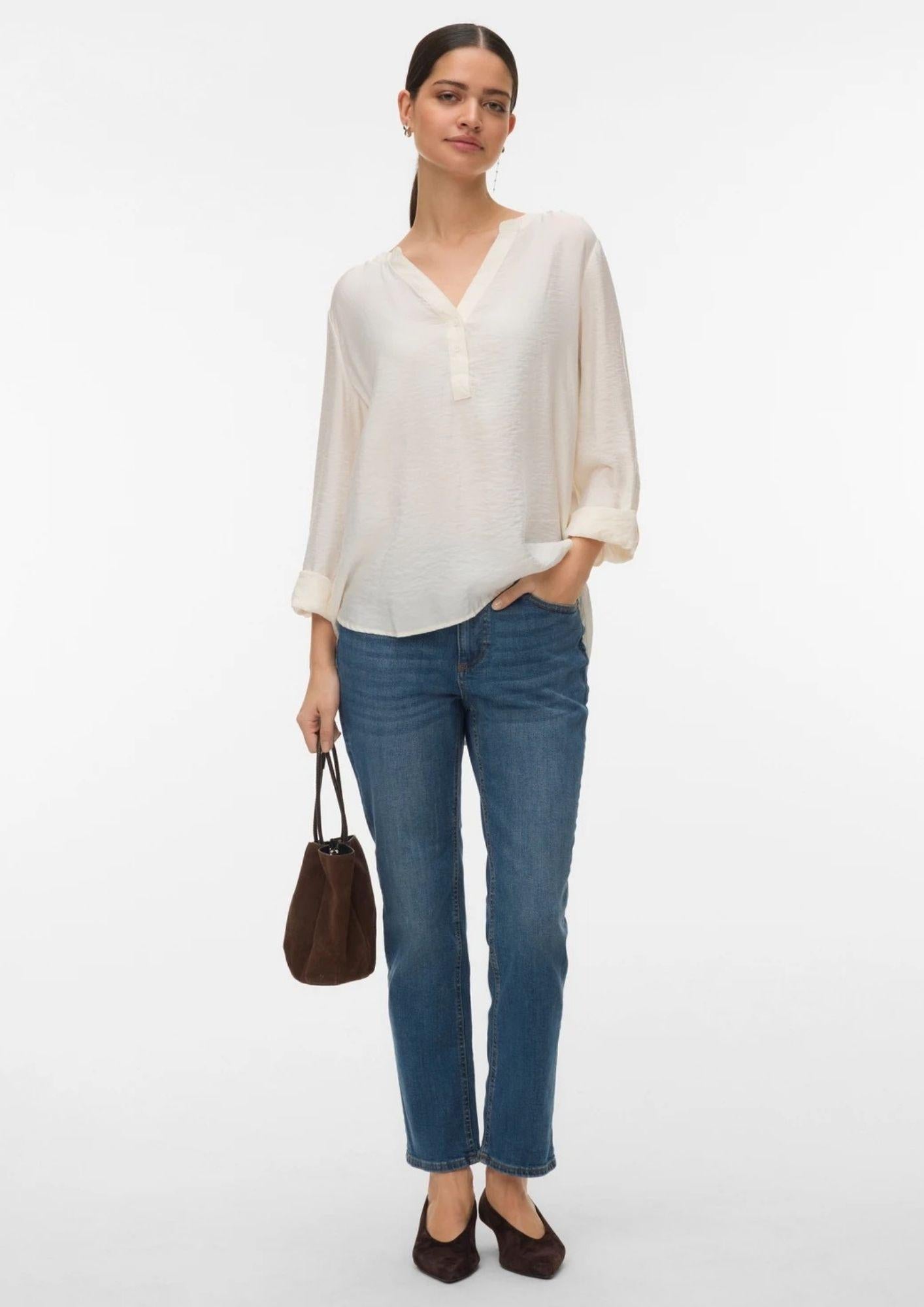 Vero Moda Blusa Donna Kaja Bianca 10340684 Snow White VERO MODA