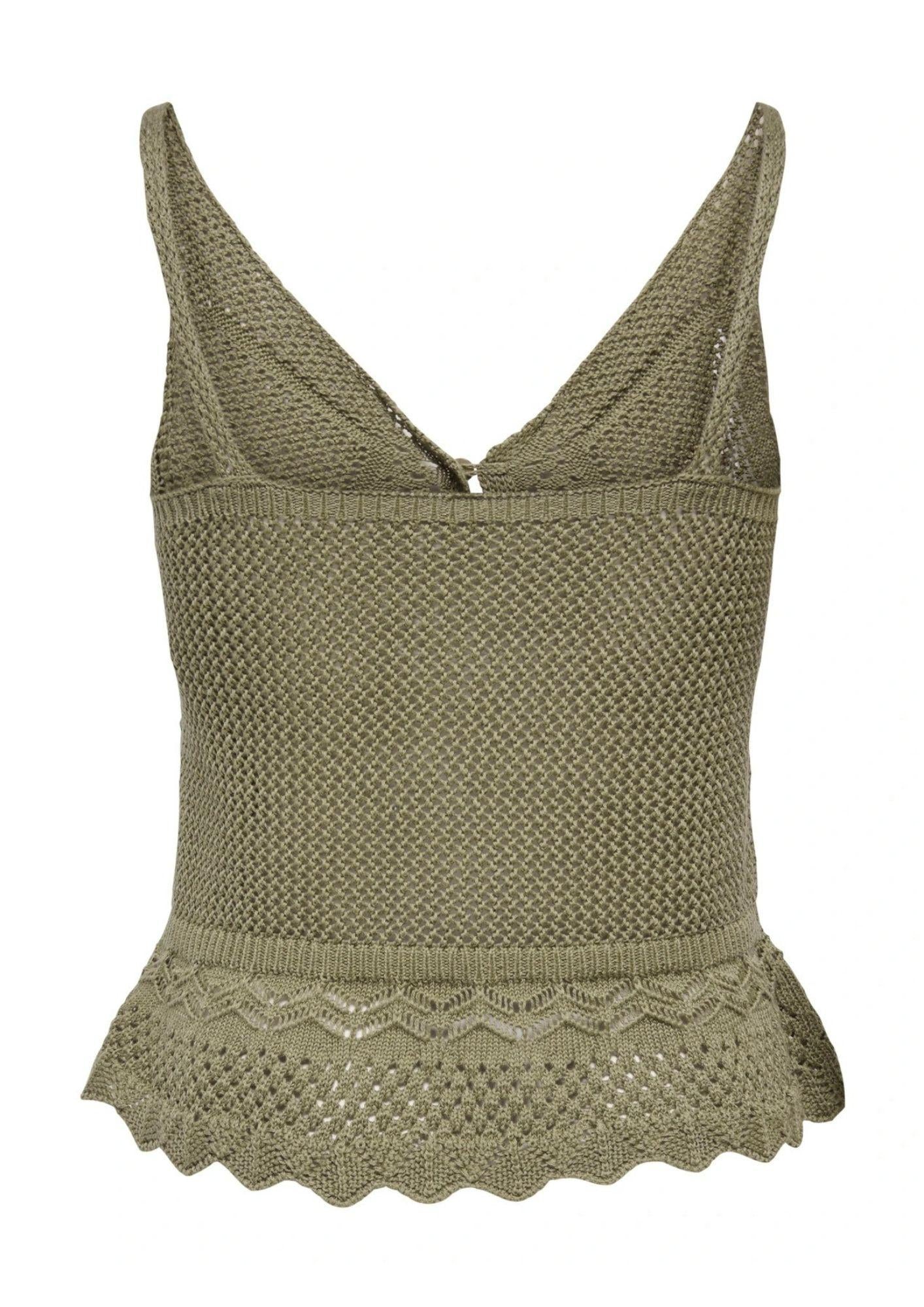 Only Top Donna Lison Verde 15369246 Mermaid Dtm FMOP Button ONLY