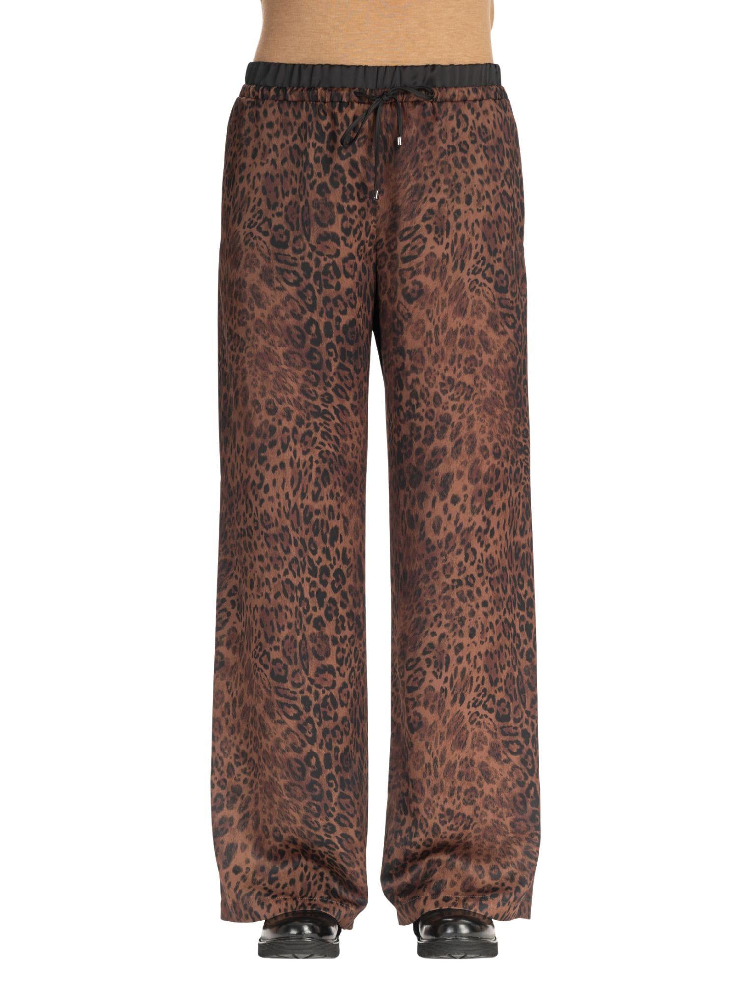 Diana Gallesi Pantalone Donna Marrone Animalier P617R008468N 1 DIANA GALLESI