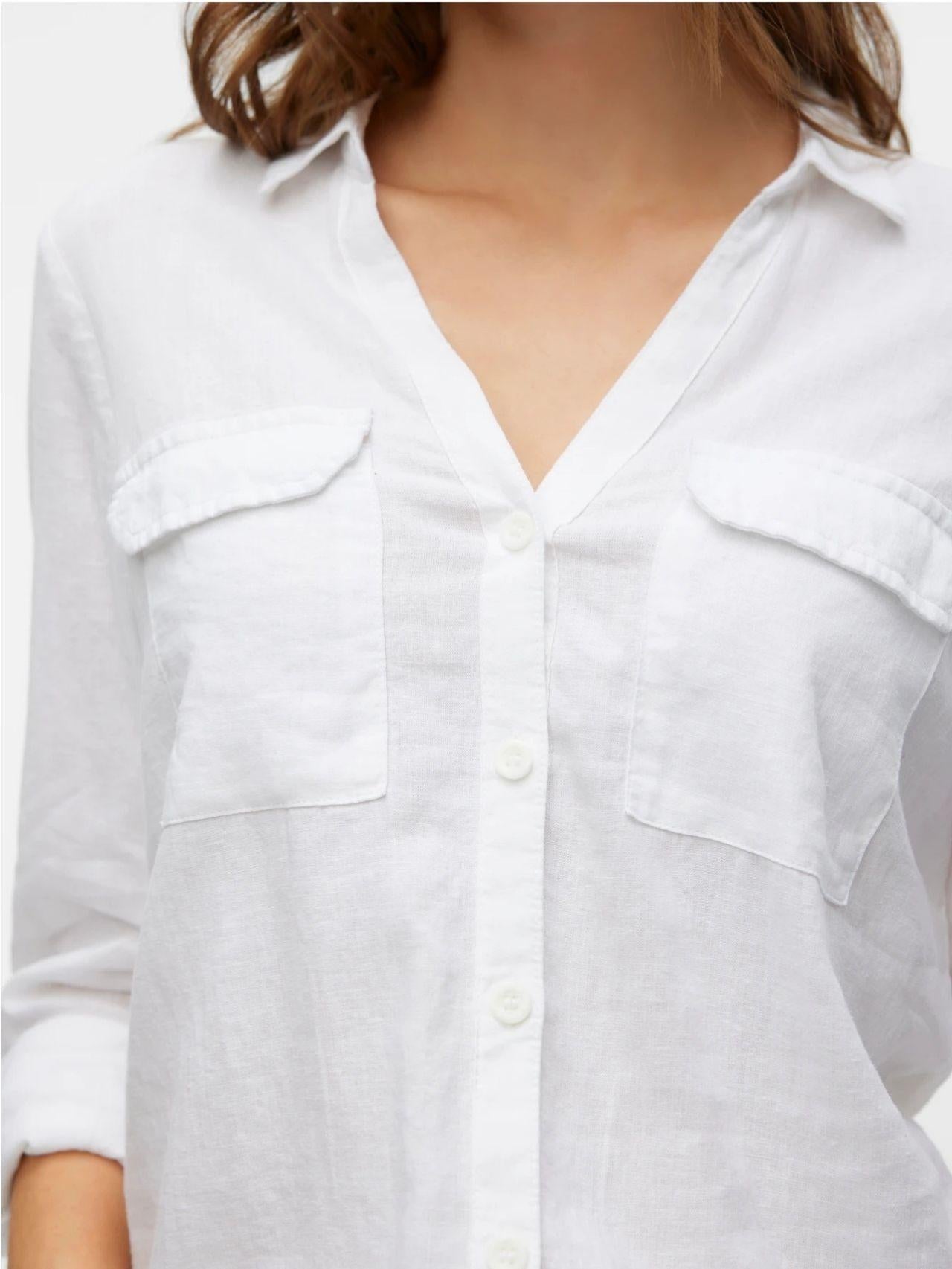 Vero Moda Camicia Donna Linn Bianca 10308407 Snow White VERO MODA