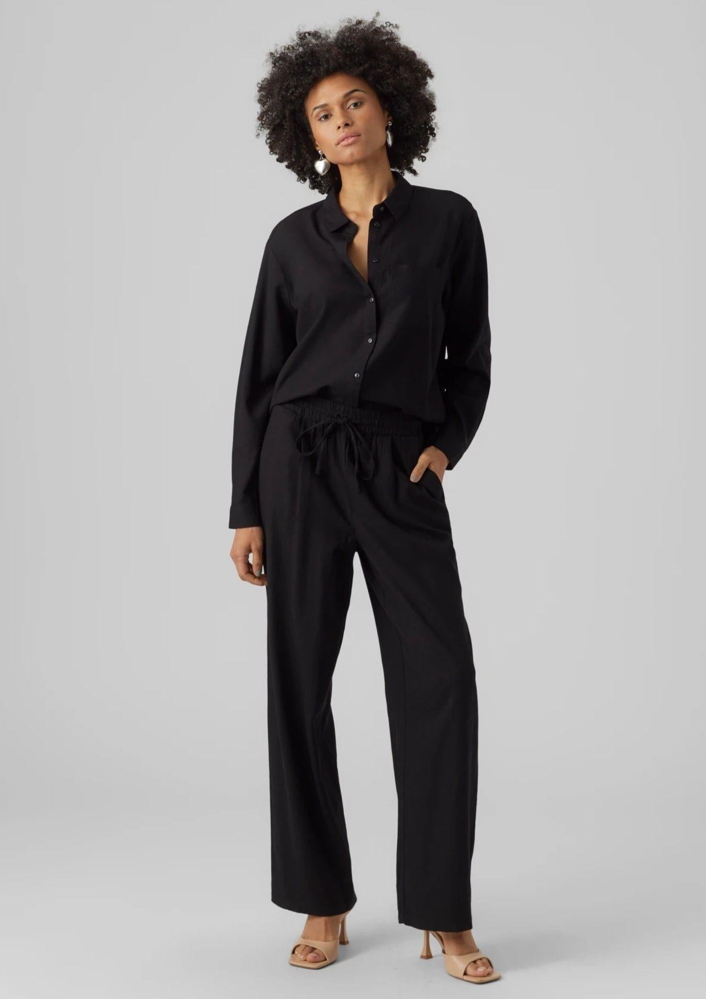 Vero Moda Pantalone Donna Jesmilo Nero 10287363 Black VERO MODA