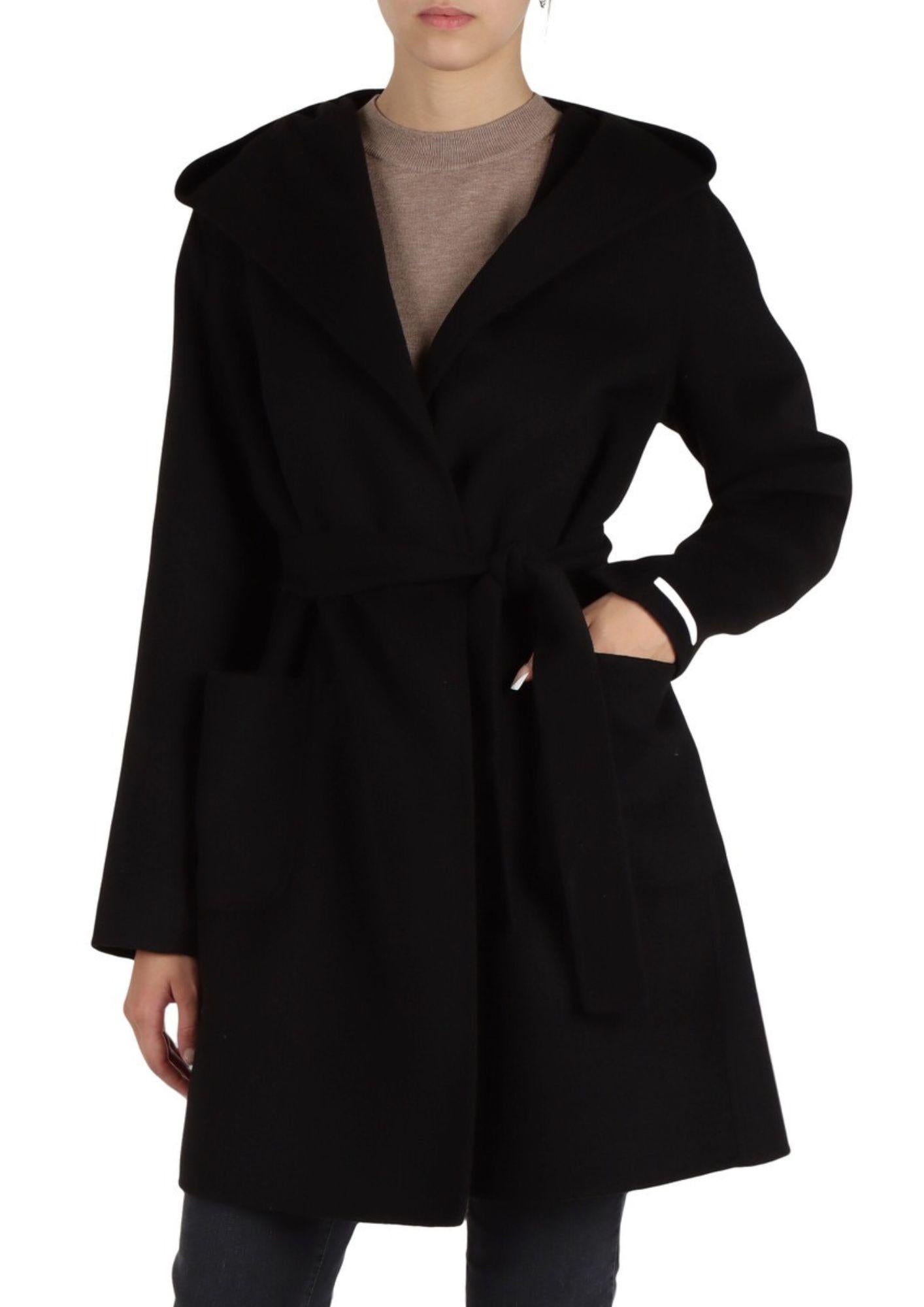 Emme Marella Cappotto Donna Oblato Nero 2525016011200 008 EMME MARELLA