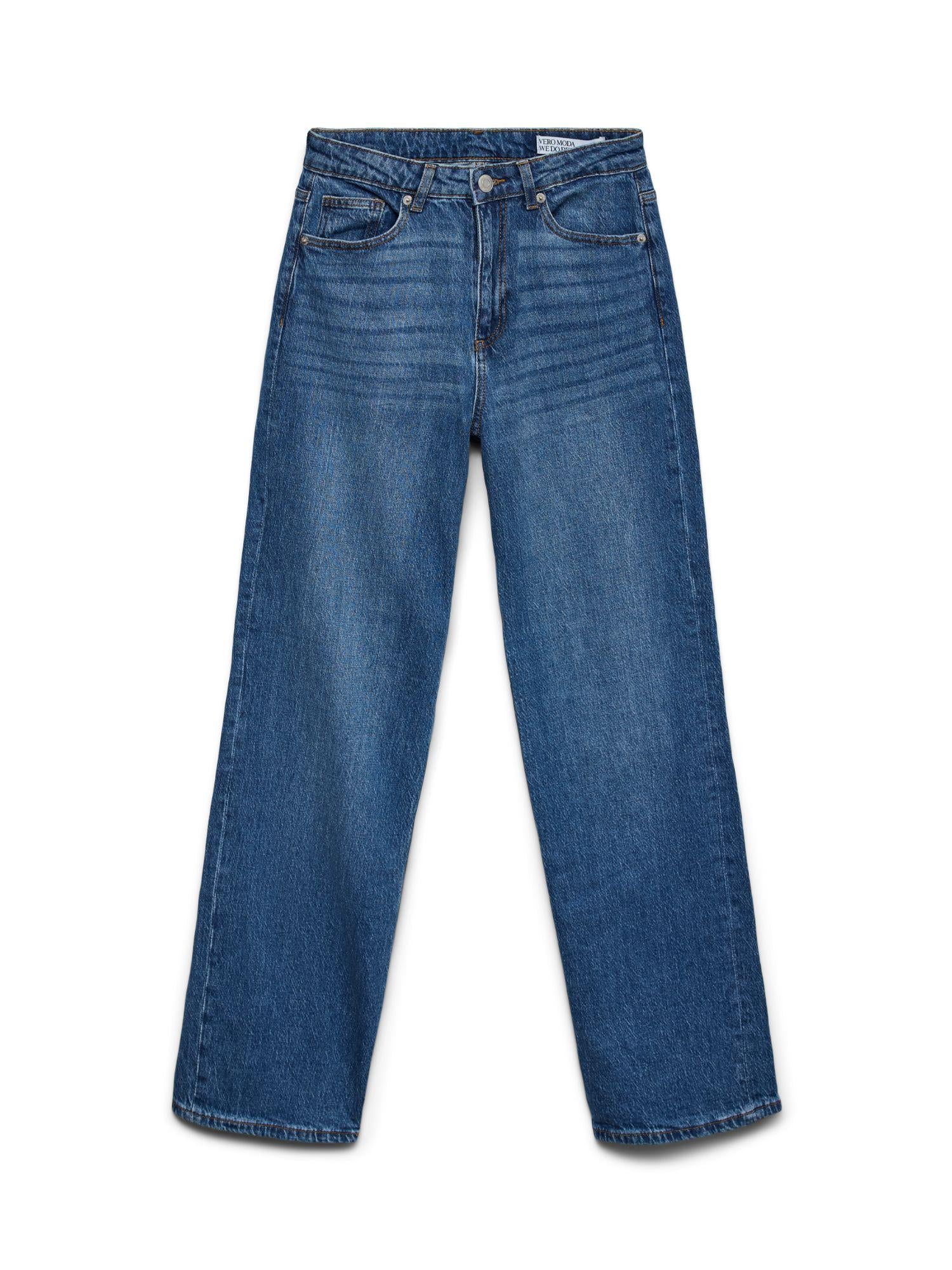Vero Moda Jeans Donna Vita Alta Wide Fit Medium Blue VMTessa 10308153 Medium Blue Denim VERO MODA