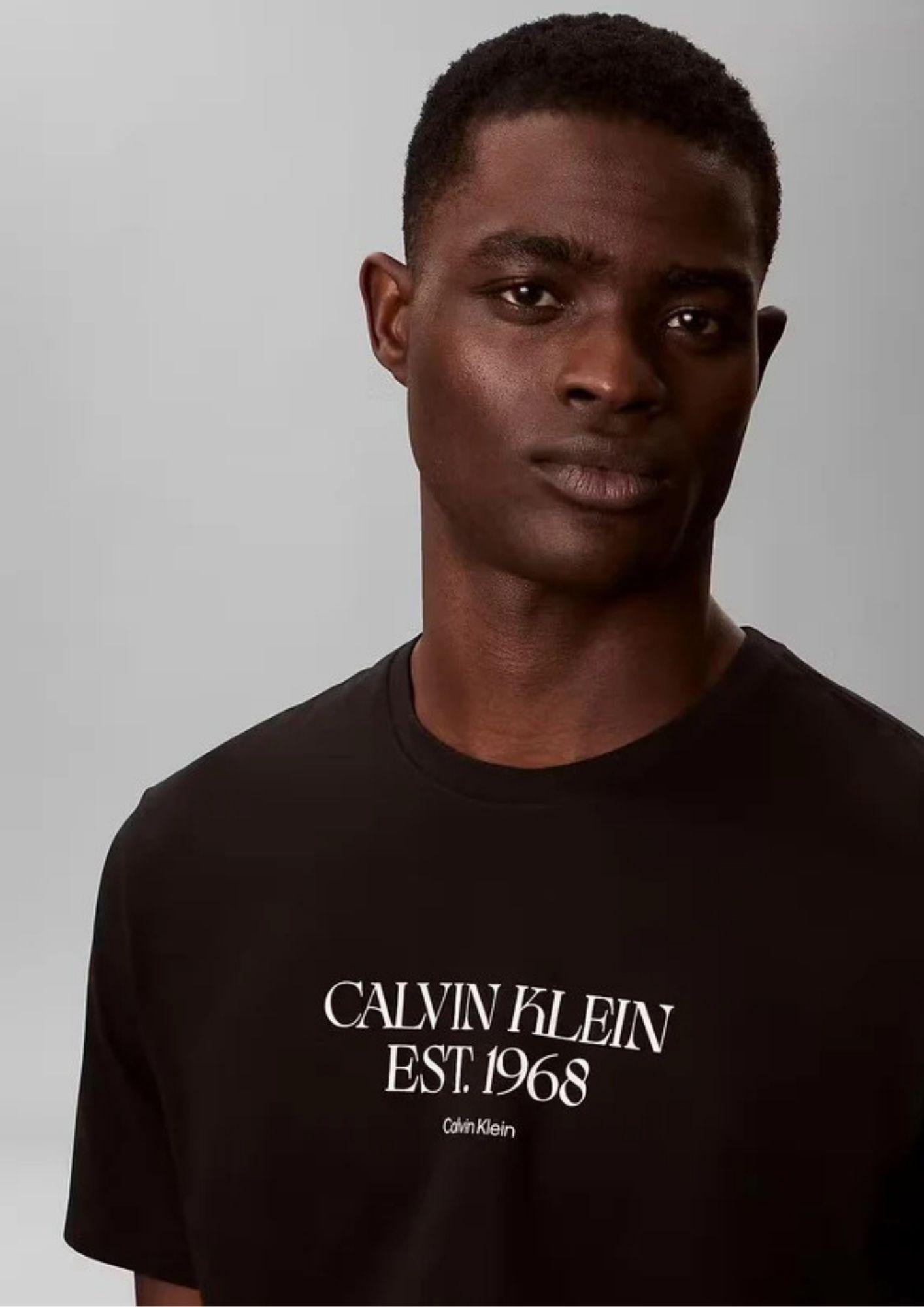 Calvin Klein T-Shirt Uomo Nera LV14RF804G UB1 CALVIN KLEIN