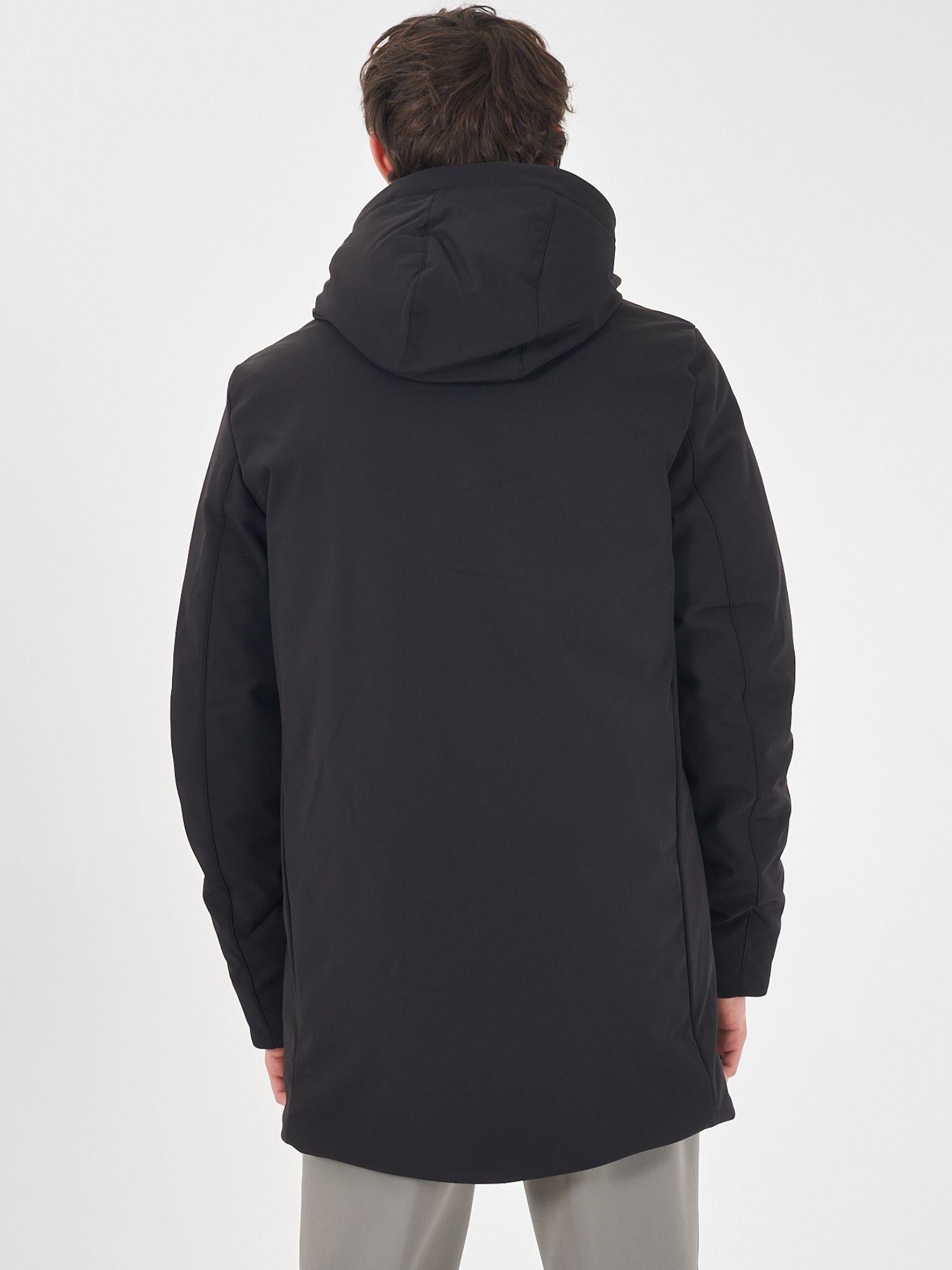 Yes Zee Uomo Cappotto Nero O843 NM00 0801 YES ZEE