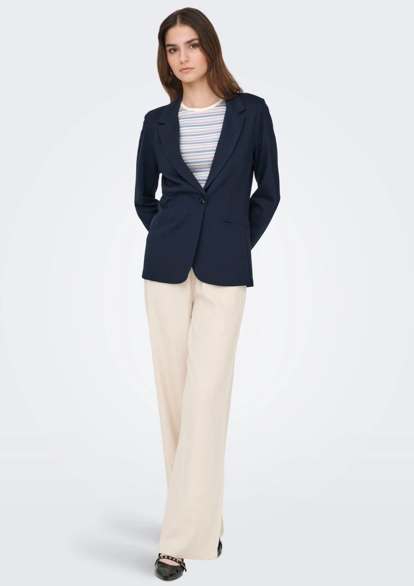 Jacqueline De Yong Giacca Donna New Blazer Blu 15364540 Total Eclipse JACQUELINE DE YONG