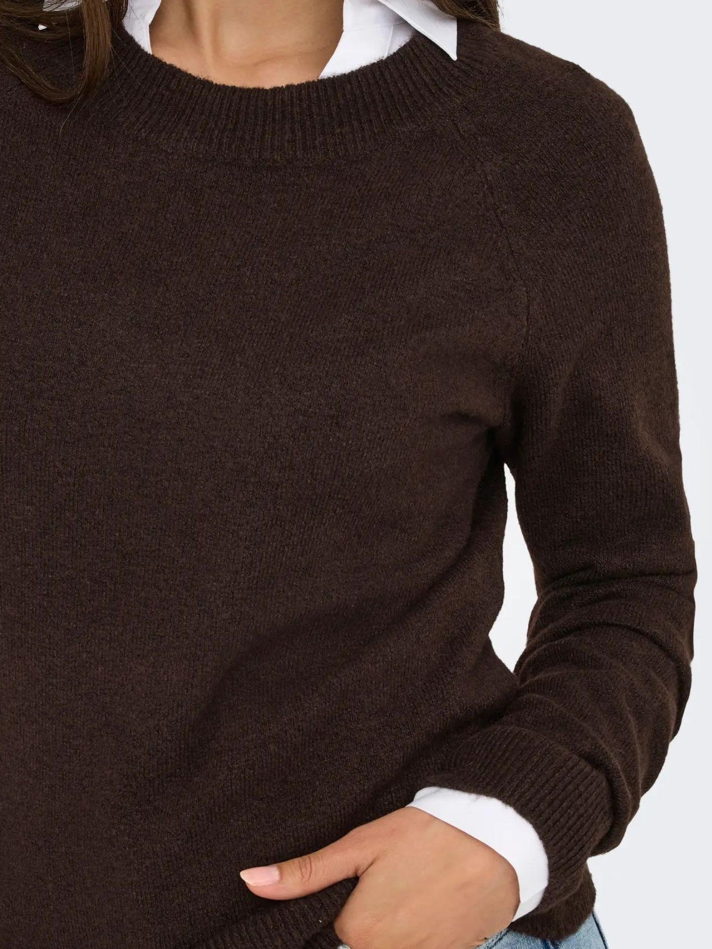 Only Pullover Donna Rica Cioccolato 15204279 Chocolate Torte ONLY