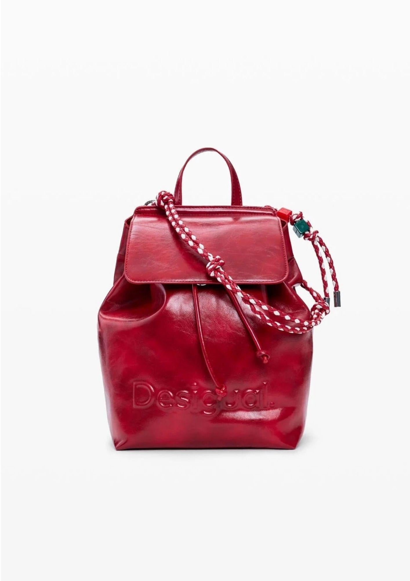 Desiagual Zaino Backhalf Logo Luena Mini Red Rosso 26SAKP20 3000 DESIGUAL