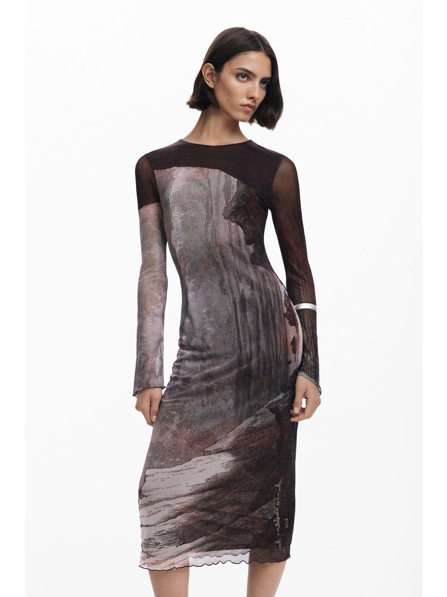 Desigual Vestito disegnato da Mr. Christian Lacroix Donna Marrone 25WWVK01 6044 DESIGUAL