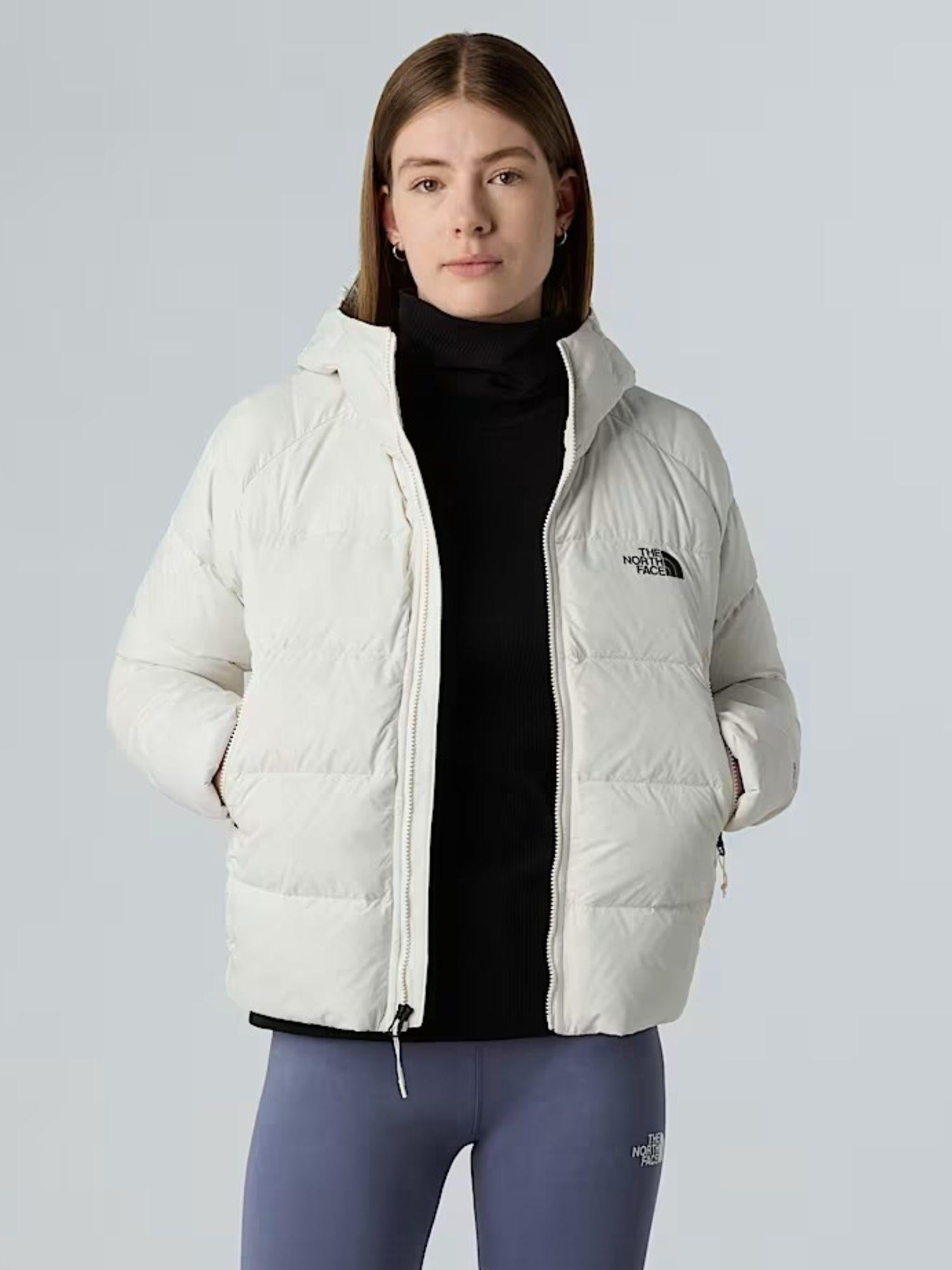 The North Face Giacca in Piumino con Cappuccio Donna Hyalite White Dune NF0A8E75 QLI THE NORTH FACE