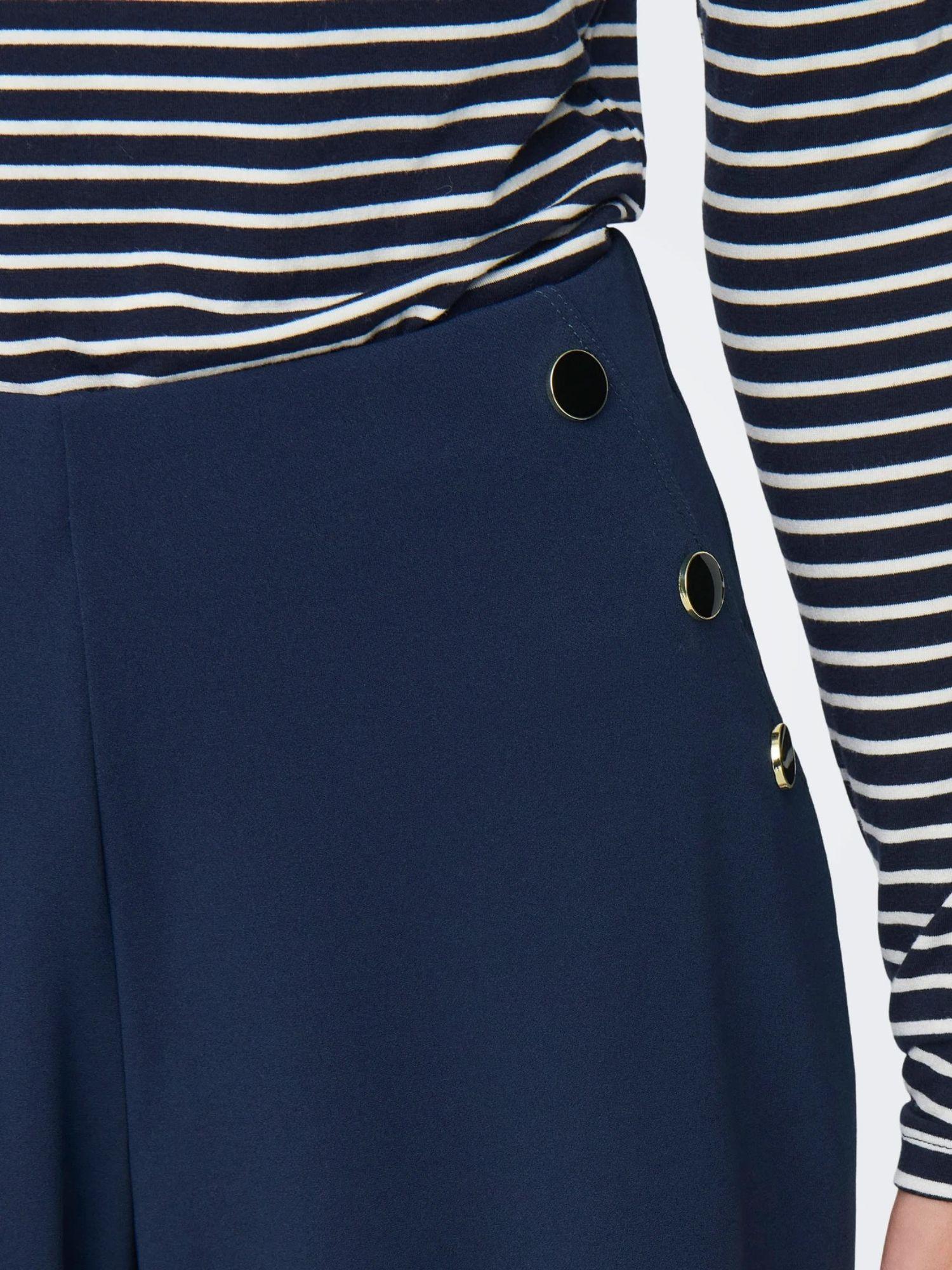 Jacqueline De Yong Pantaloni Donna Blu Jdygeggo 15343979 Black Iris JACQUELINE DE YONG