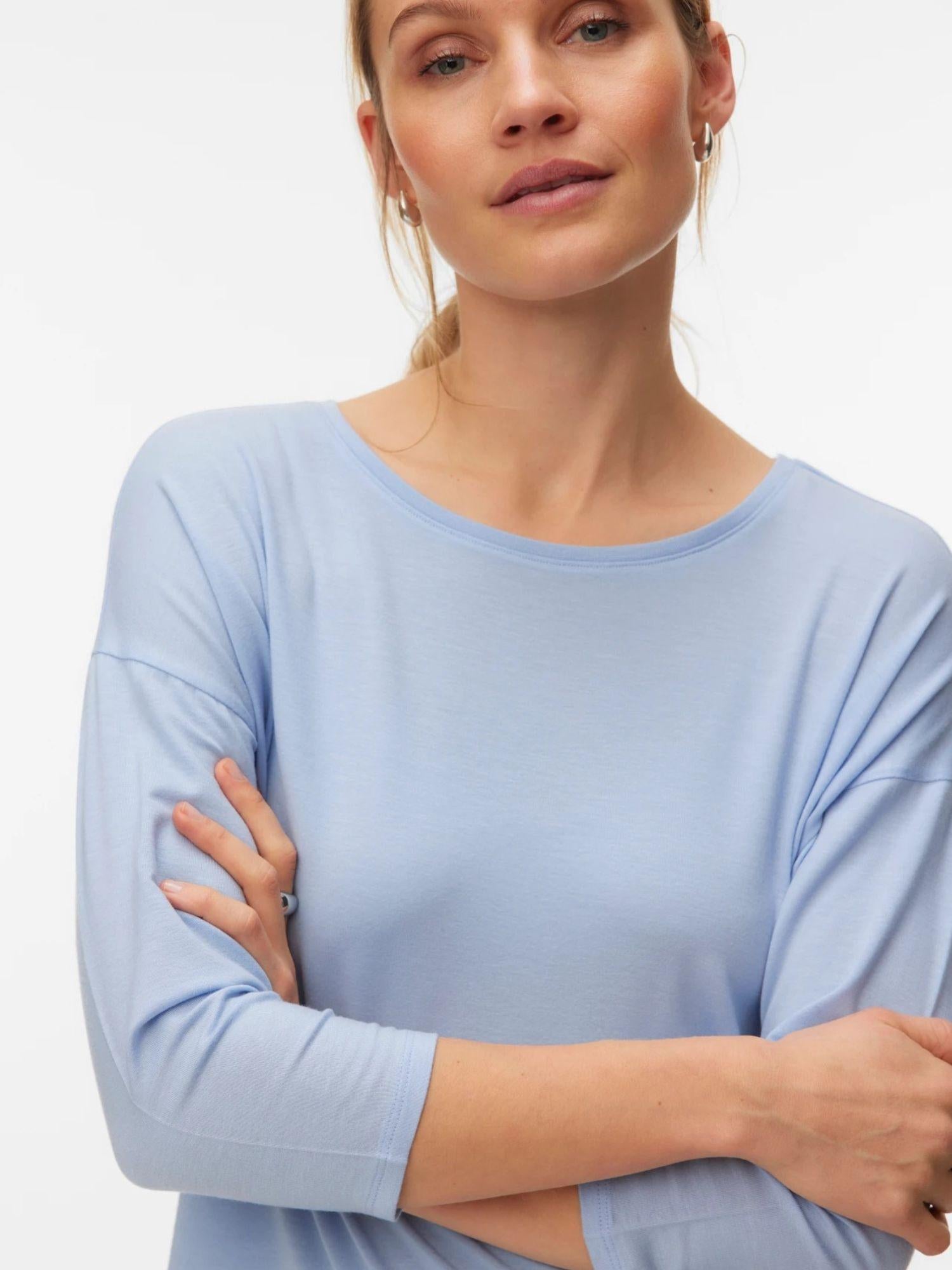 Vero Moda T-Shirt Donna Brunnera Blue Vmava 10334576 Brunnera Blue VERO MODA