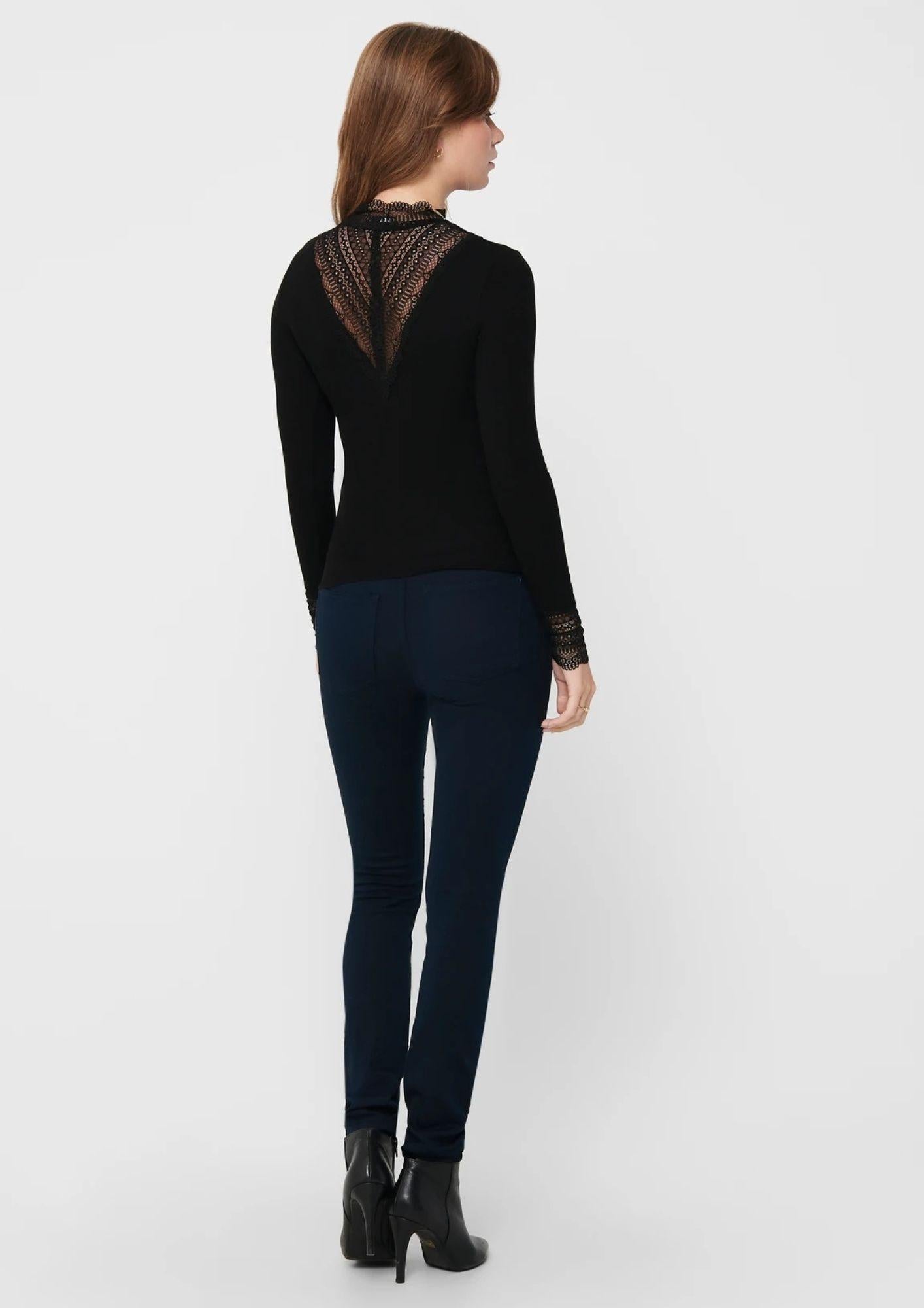 Only Top Donna Tilde Nero 15207788 Black BLACK LACE ONLY