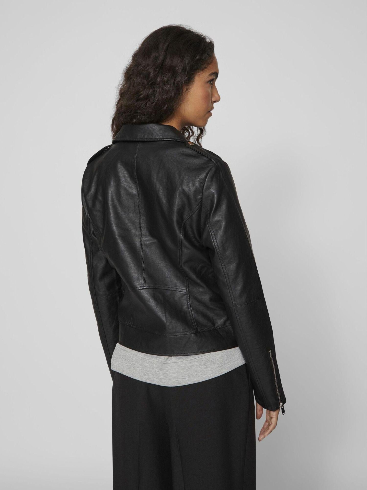 Vila Giacca Donna Biker Nero Vicara 14044851 Black VILA