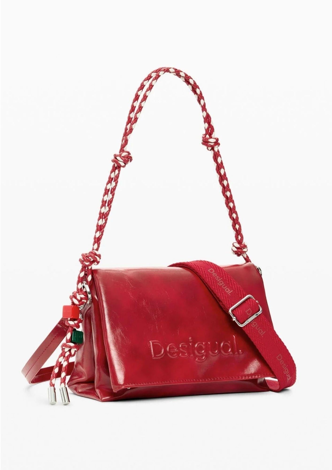 Desigual Borsa Donna Bag Half Logo Venecia 4.0 Rossa 26SAXPAA 3000 DESIGUAL