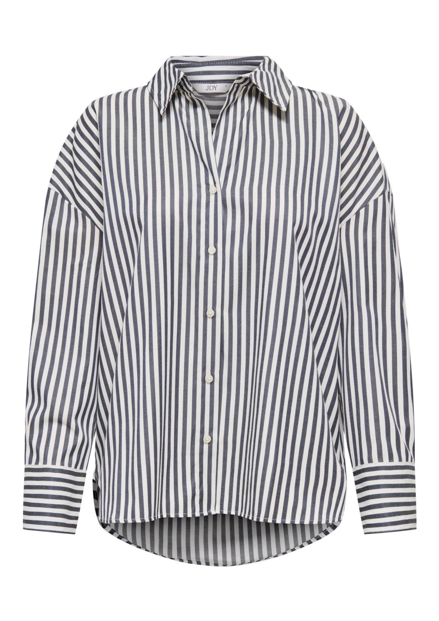 Jacqueline De Yong Camicia Donna Vesper Bianca a righe 15338857 Cloud Dancer CHOCOLATE TORTE JACQUELINE DE YONG