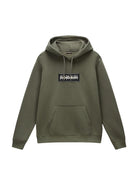 Napapijri Felpa Uomo con Cappuccio Box Logo Verde NP0A4I19 G0A NAPAPIJRI