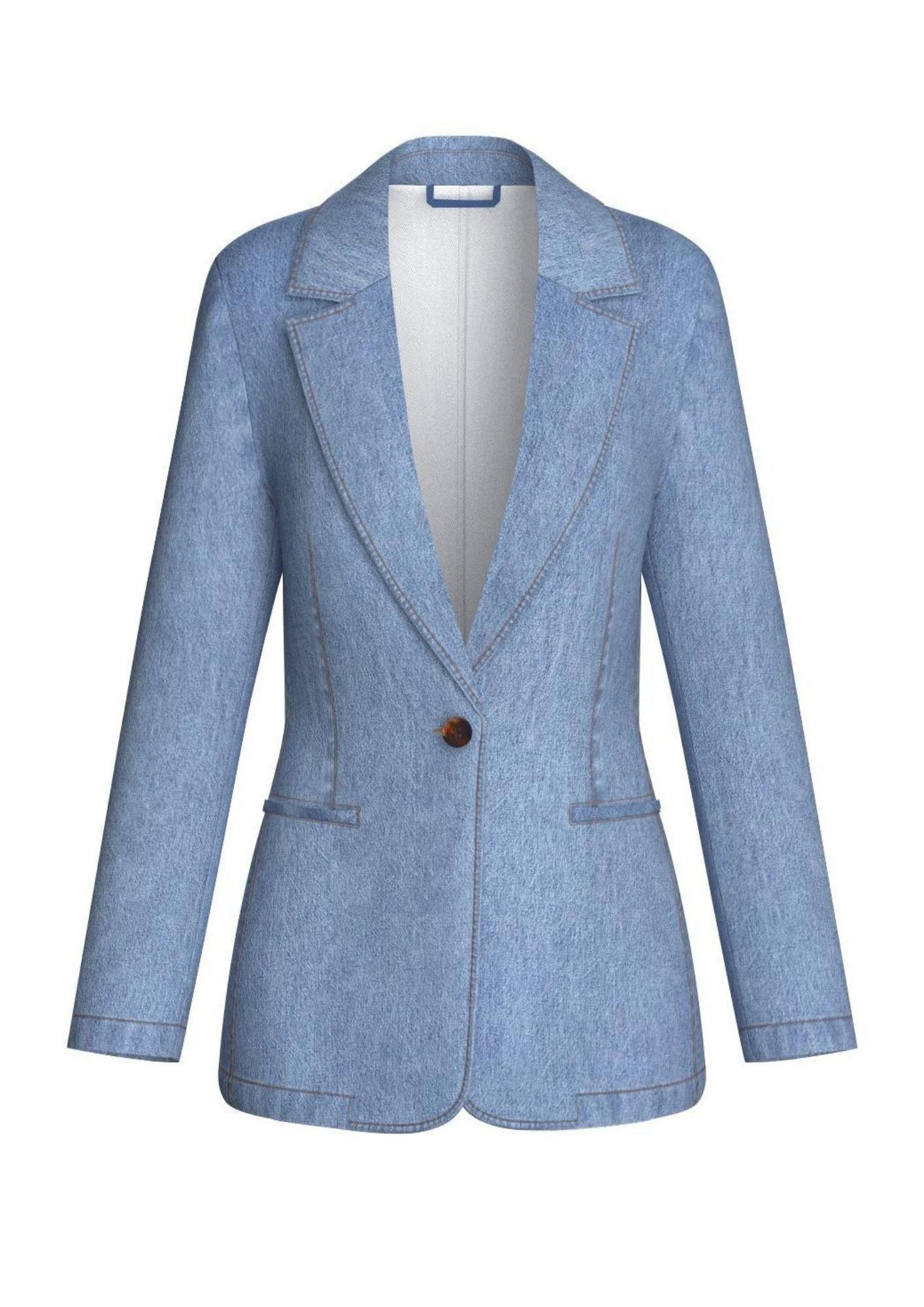 Emme Marella Giacca Donna Emmteca Blue Jeans 2615041021200 001 EMME MARELLA